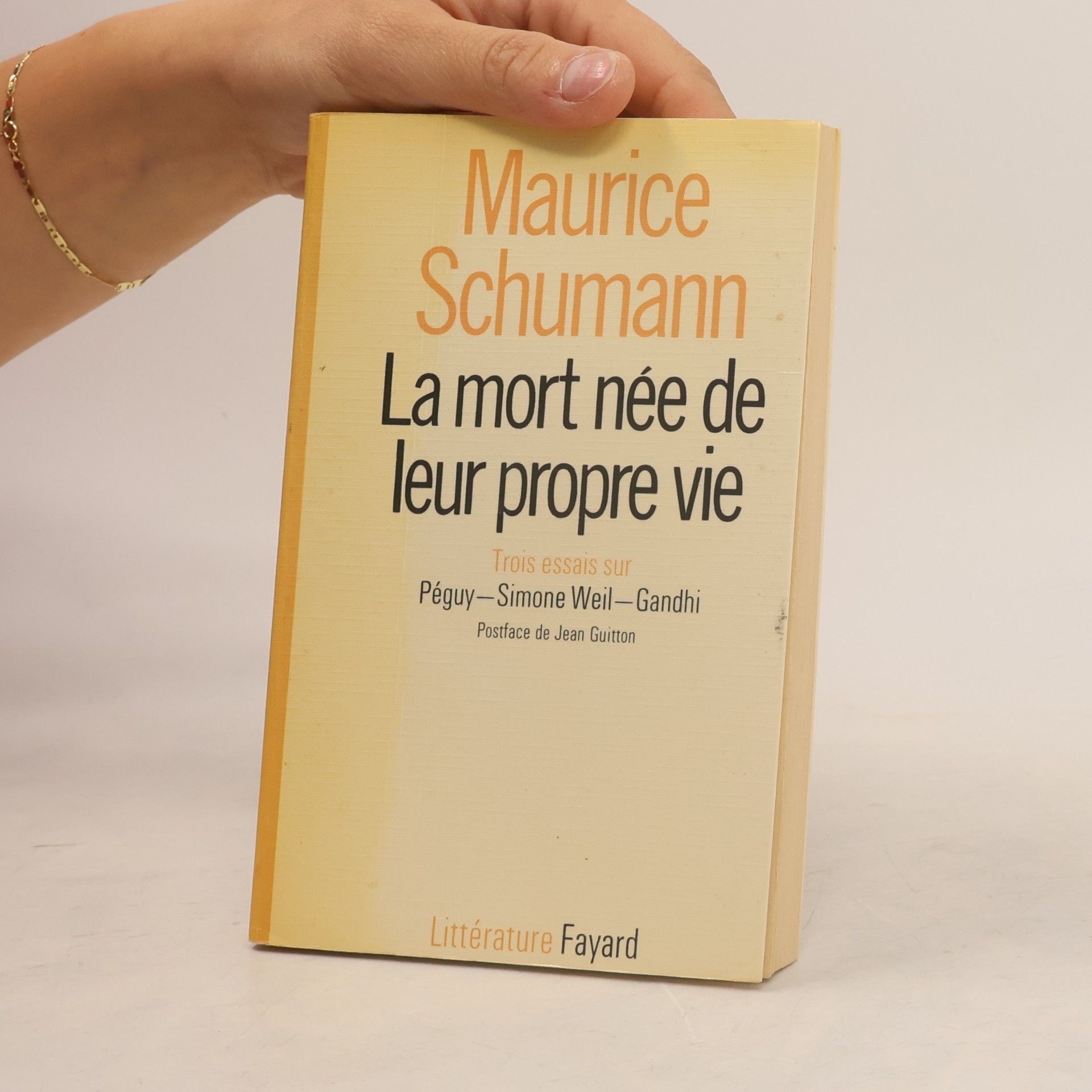 Maurice Schumann La mort née de leur propre vie