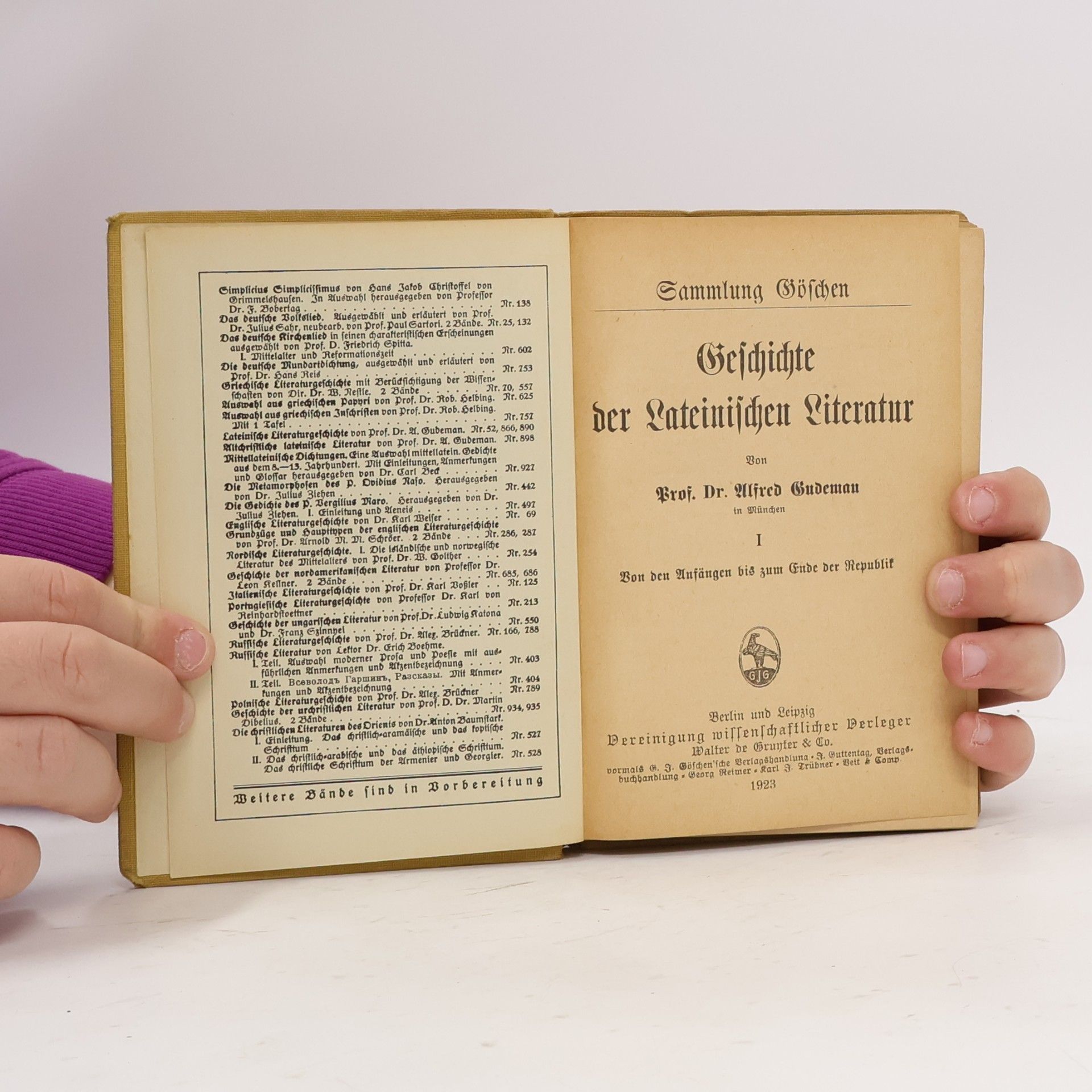 Alfred Gudeman Geschichte der Lateinischen Literatur