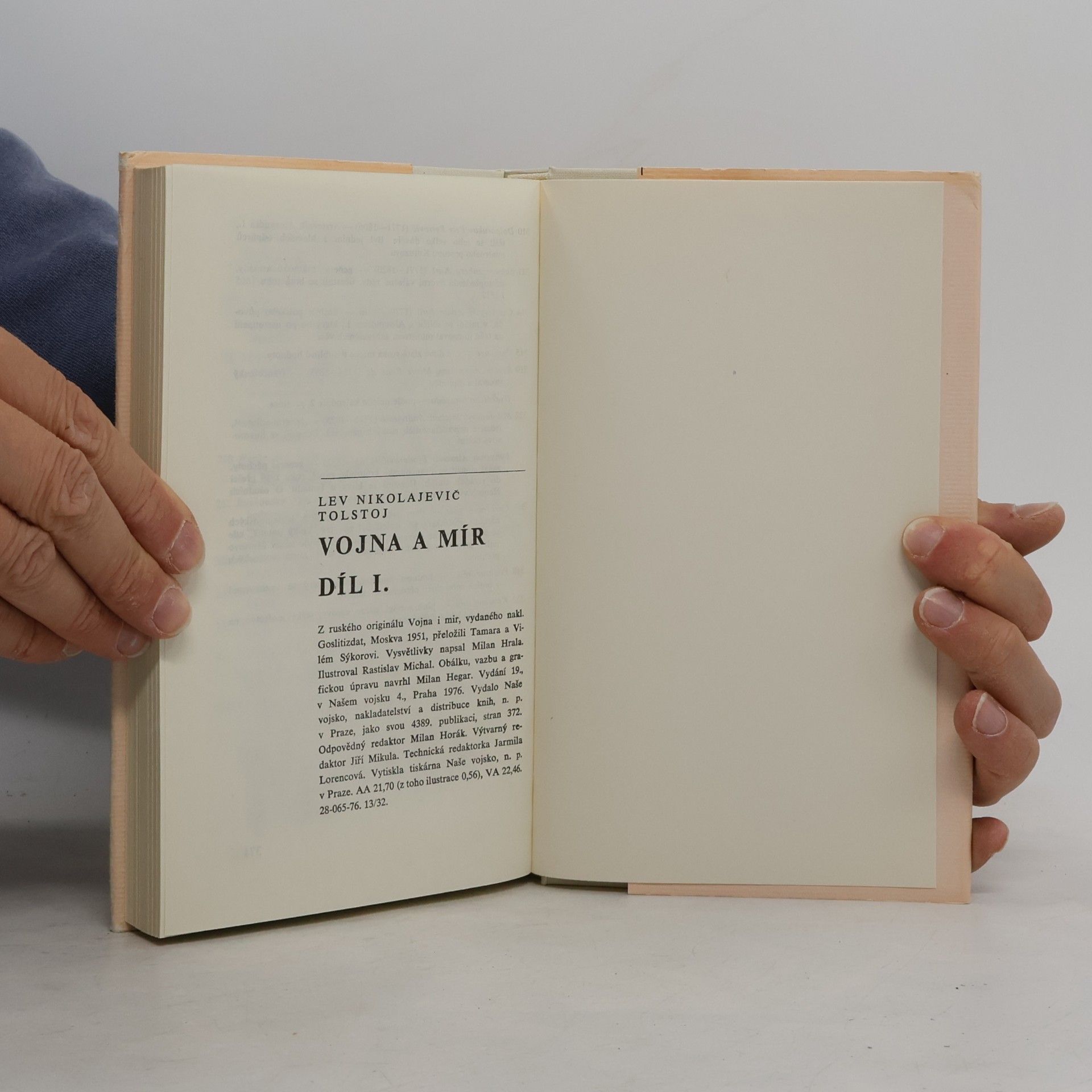 Lev Nikolajevič Tolstoj Vojna a Mír I. - IV.