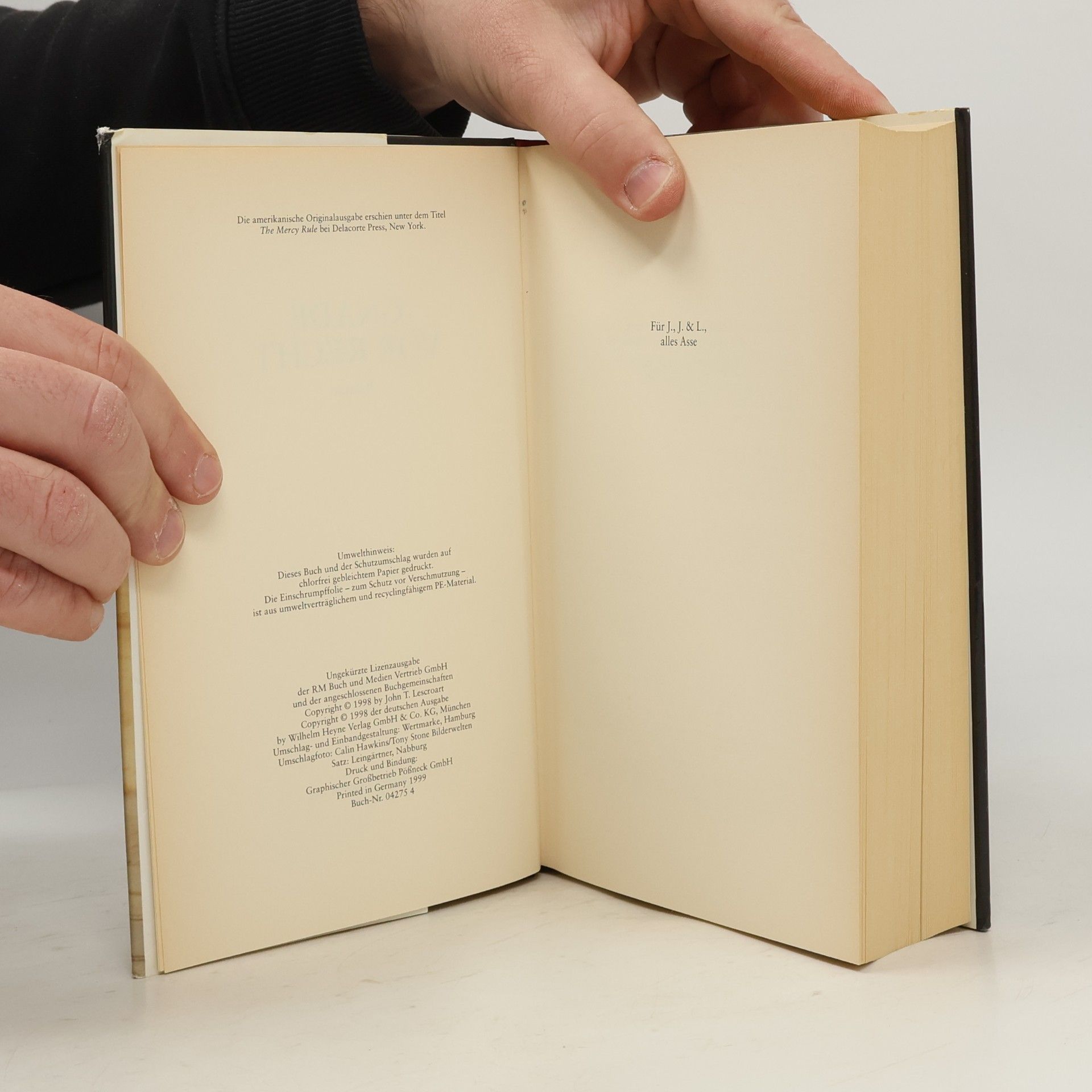 John T. Lescroart Gnade vor Recht
