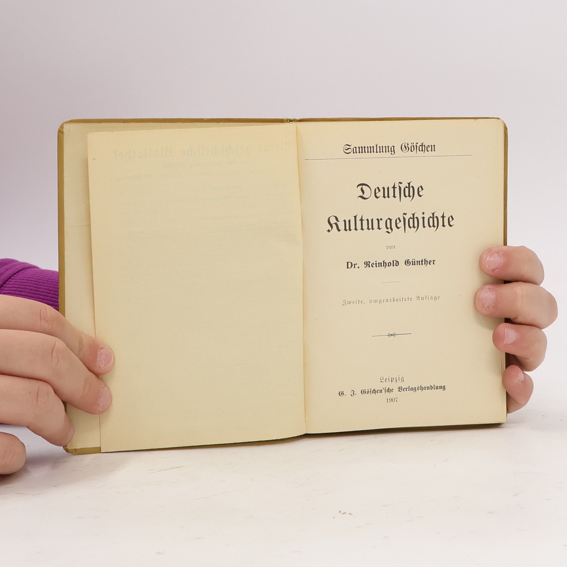 Dr. Reinhold Günther Deutsche Kulturgeschichte
