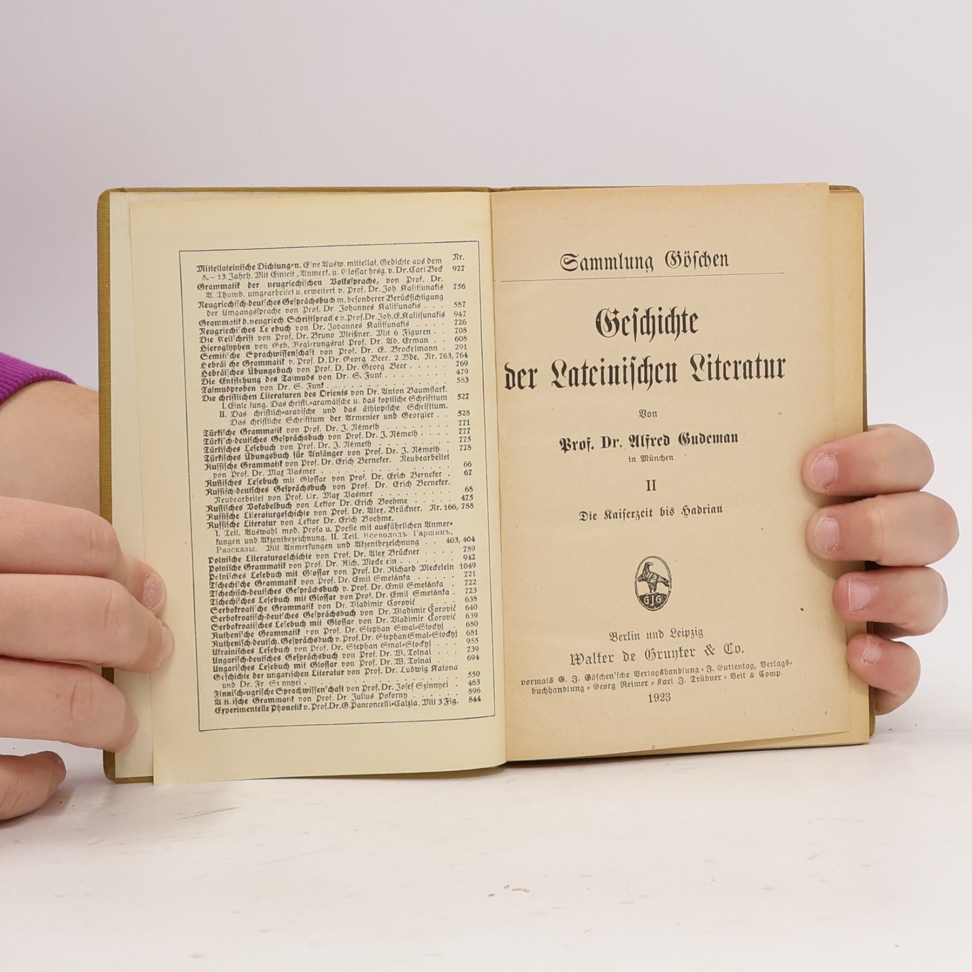 Alfred Gudeman Geschichte der lateinischen Literatur II