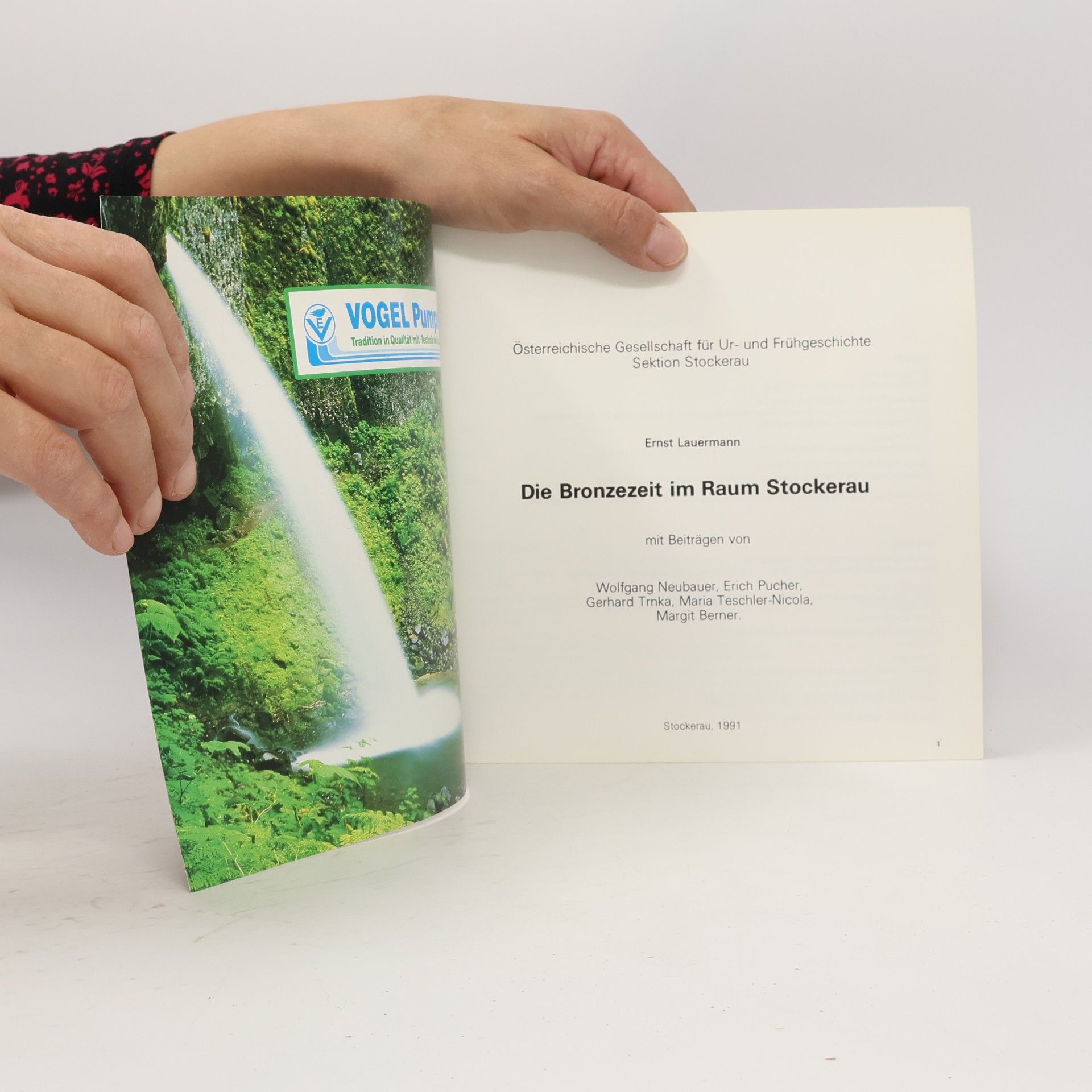 Ernst Lauermann Die Bronzezeit im Raum Stockerau