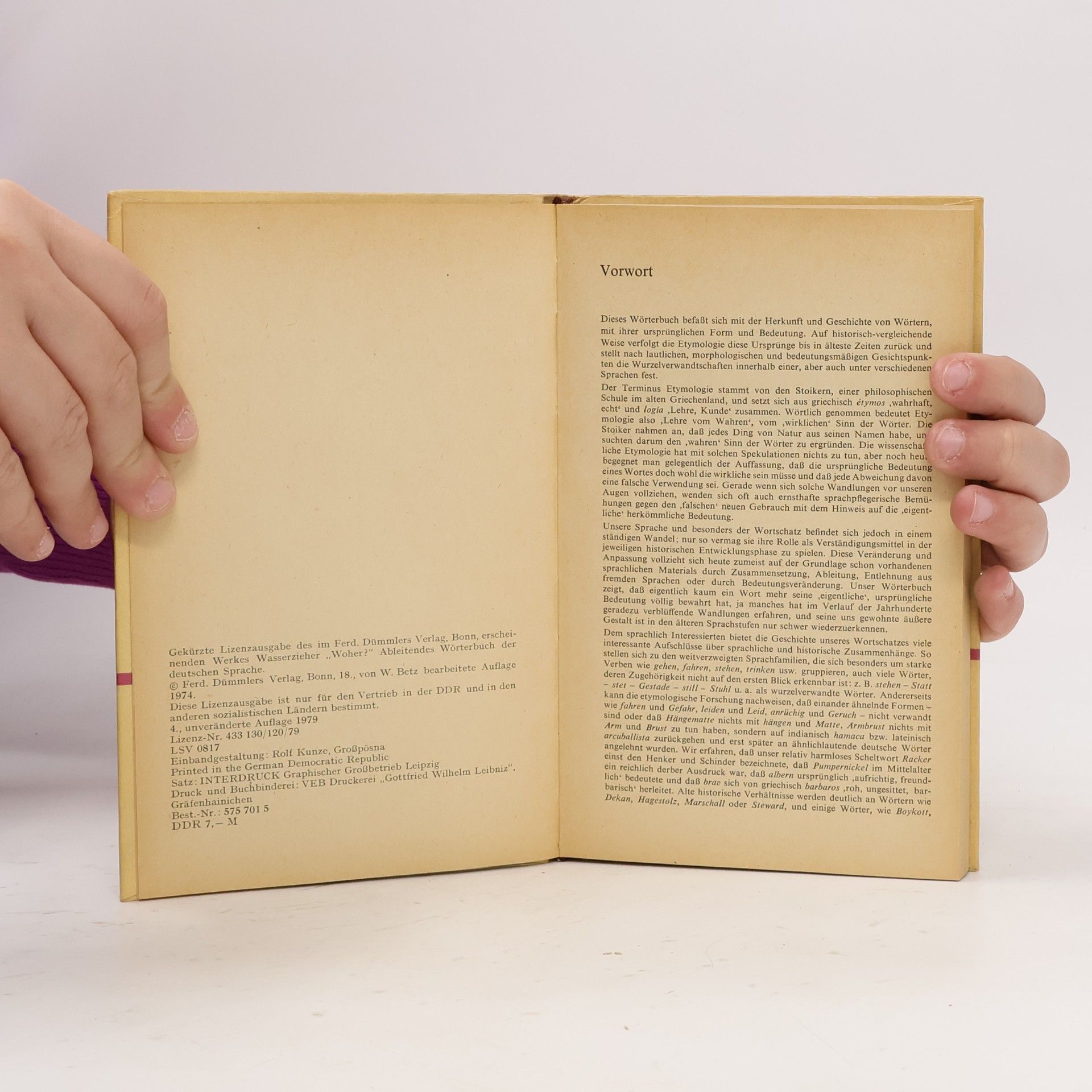 Ernst Wasserzieher Kleines etymologisches Wörterbuch der deutschen Sprache