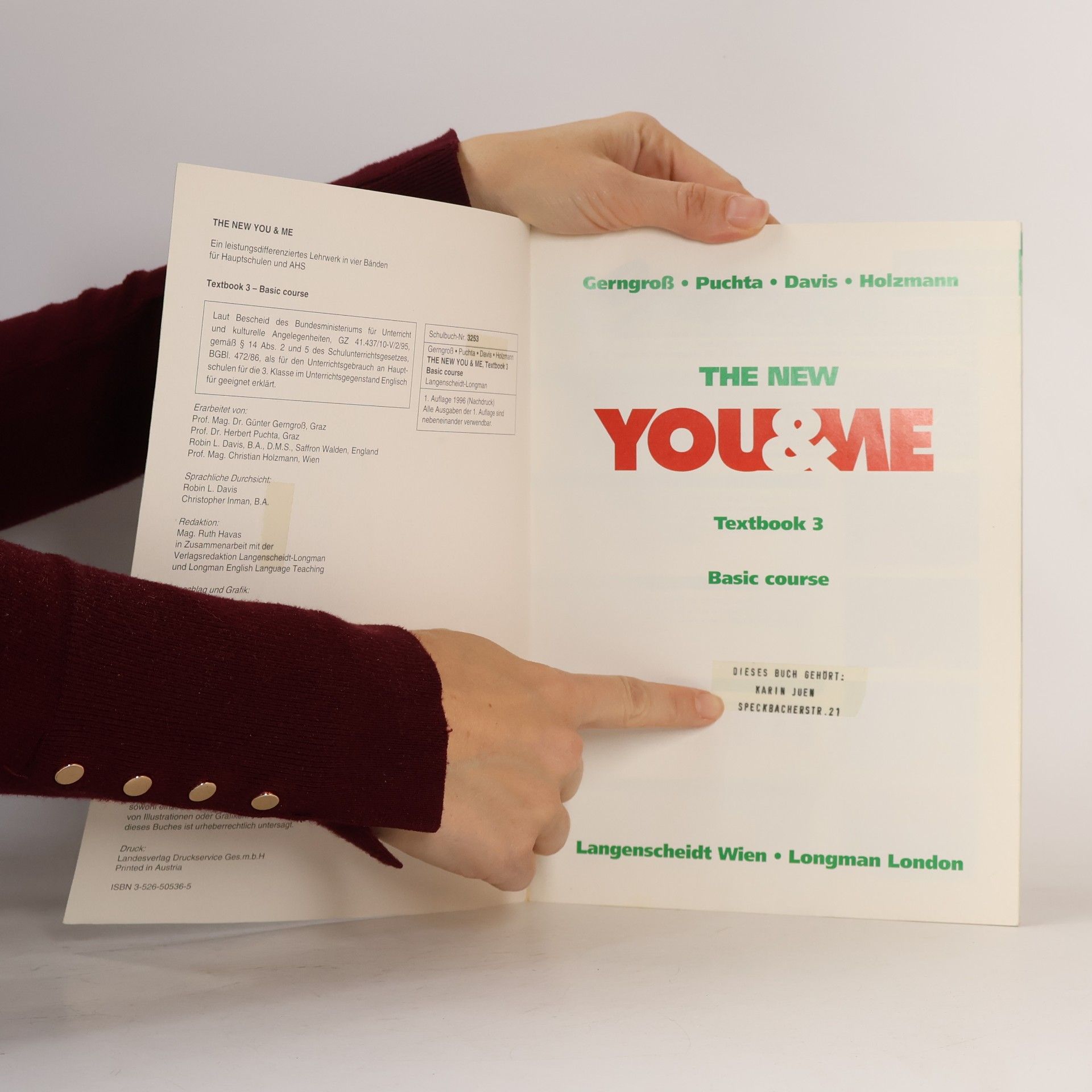 Autorenkollektiv The New You & Me. Textbook 3