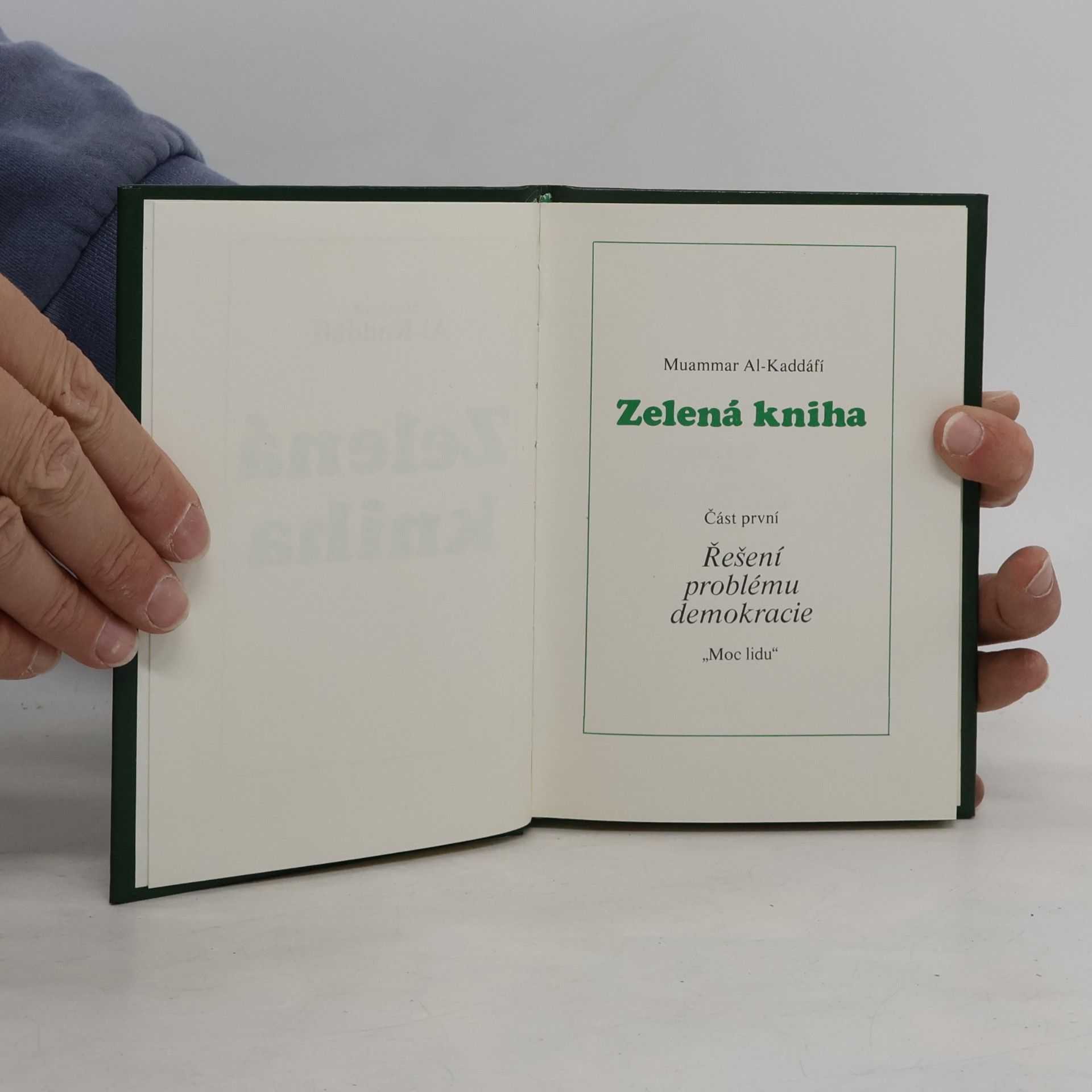 Muammar Kaddáfí Zelená kniha