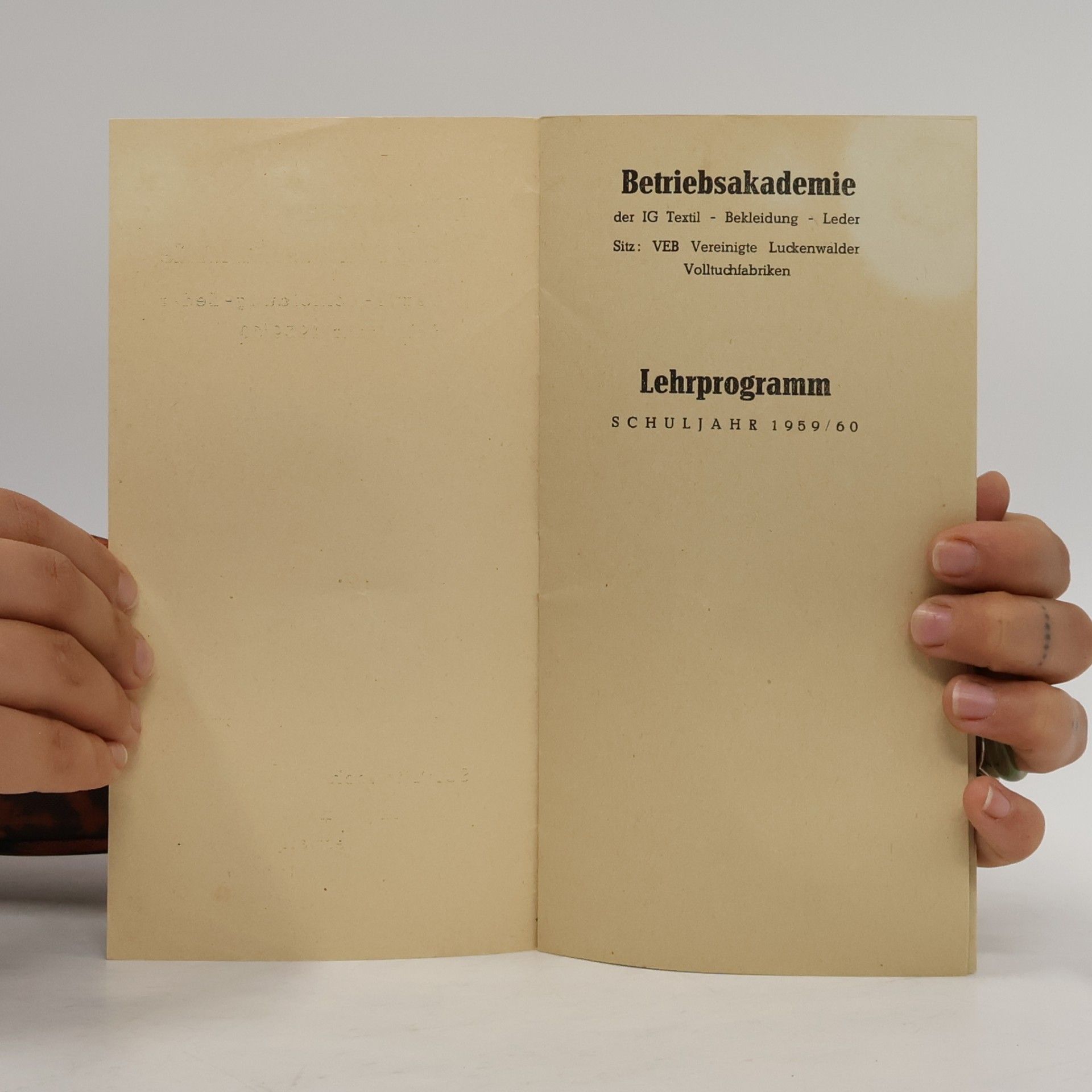 kolektiv Lehrprogramm der Betriebsakademie