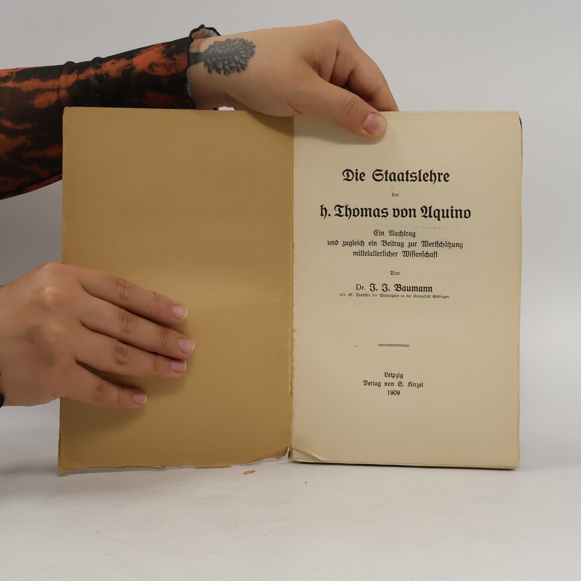 Dr. J. J. Baumann Die Staatslehre des h. Thomas von Aquino
