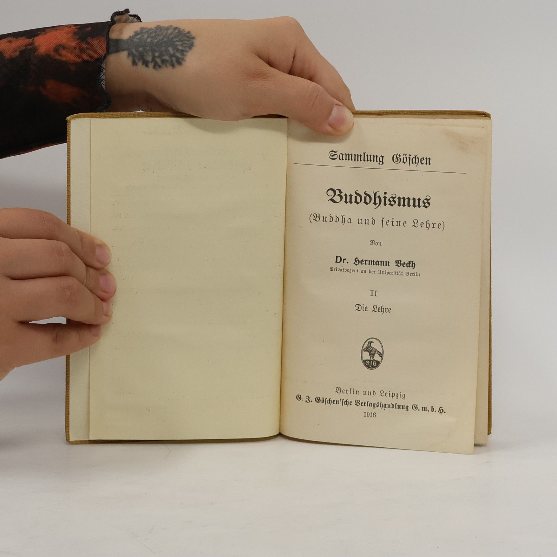 Hermann Beckh Buddhismus II