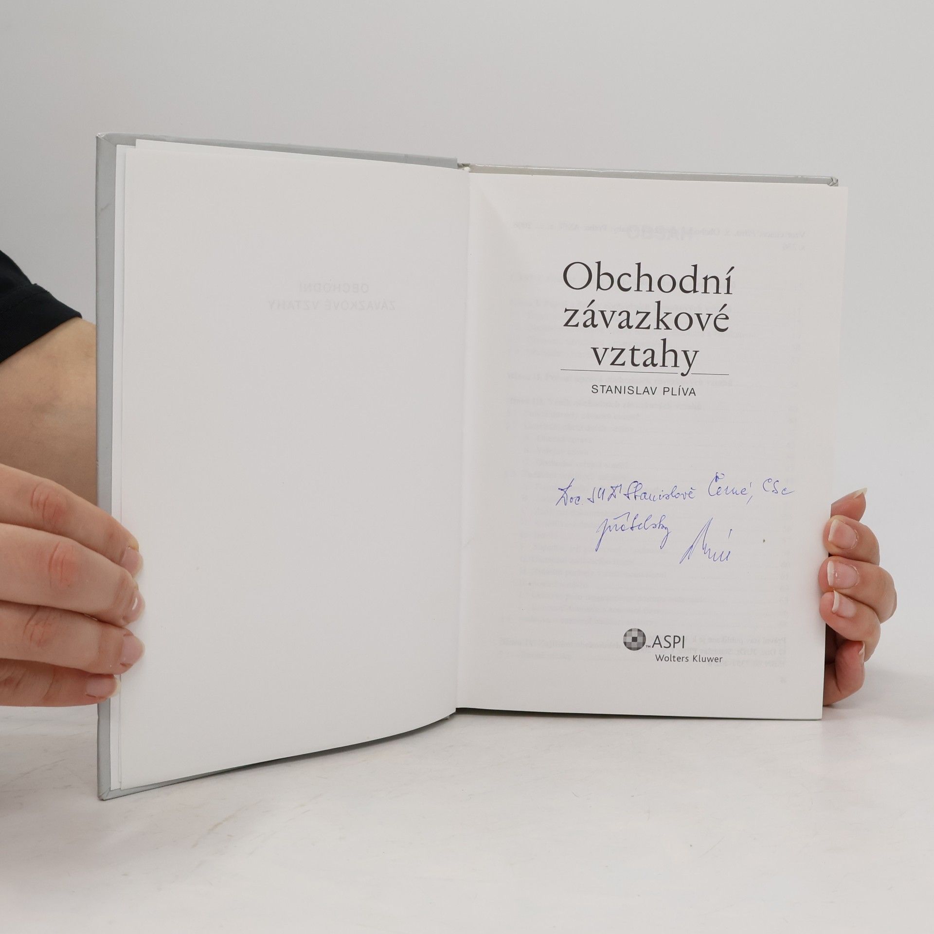Stanislav Plíva Obchodní závazkové vztahy