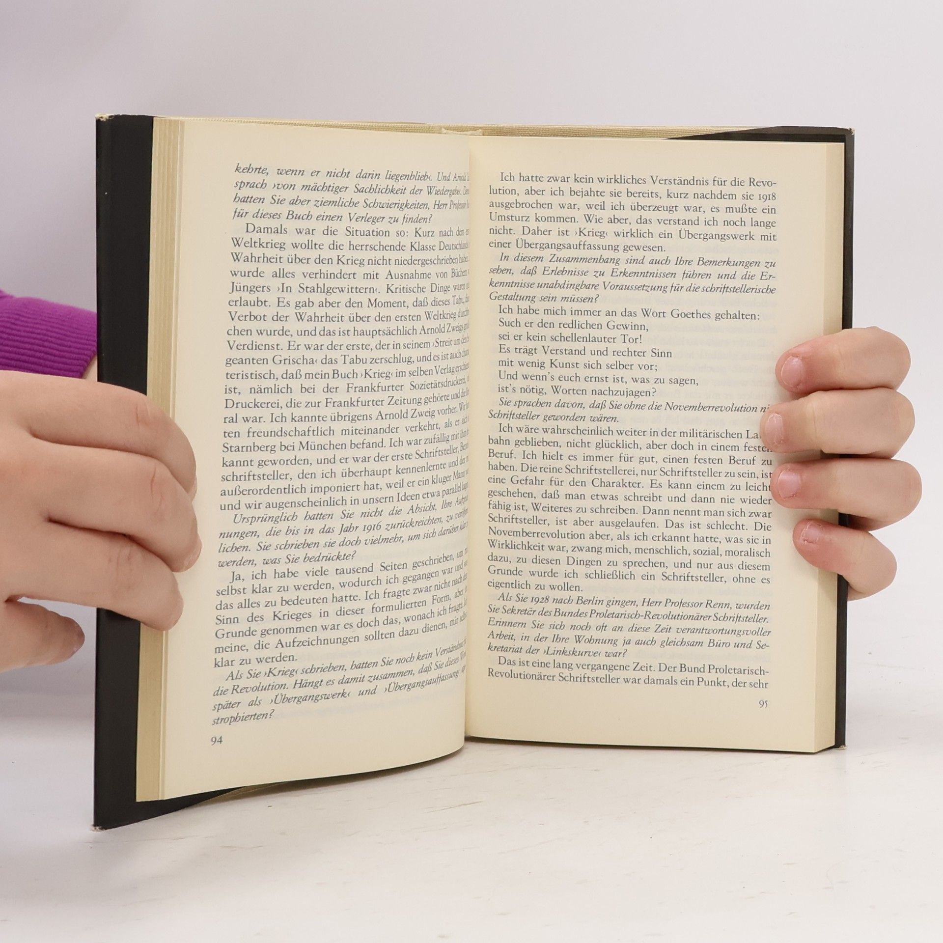 Josef-Hermann Sauter Interviews mit Schriftstellern