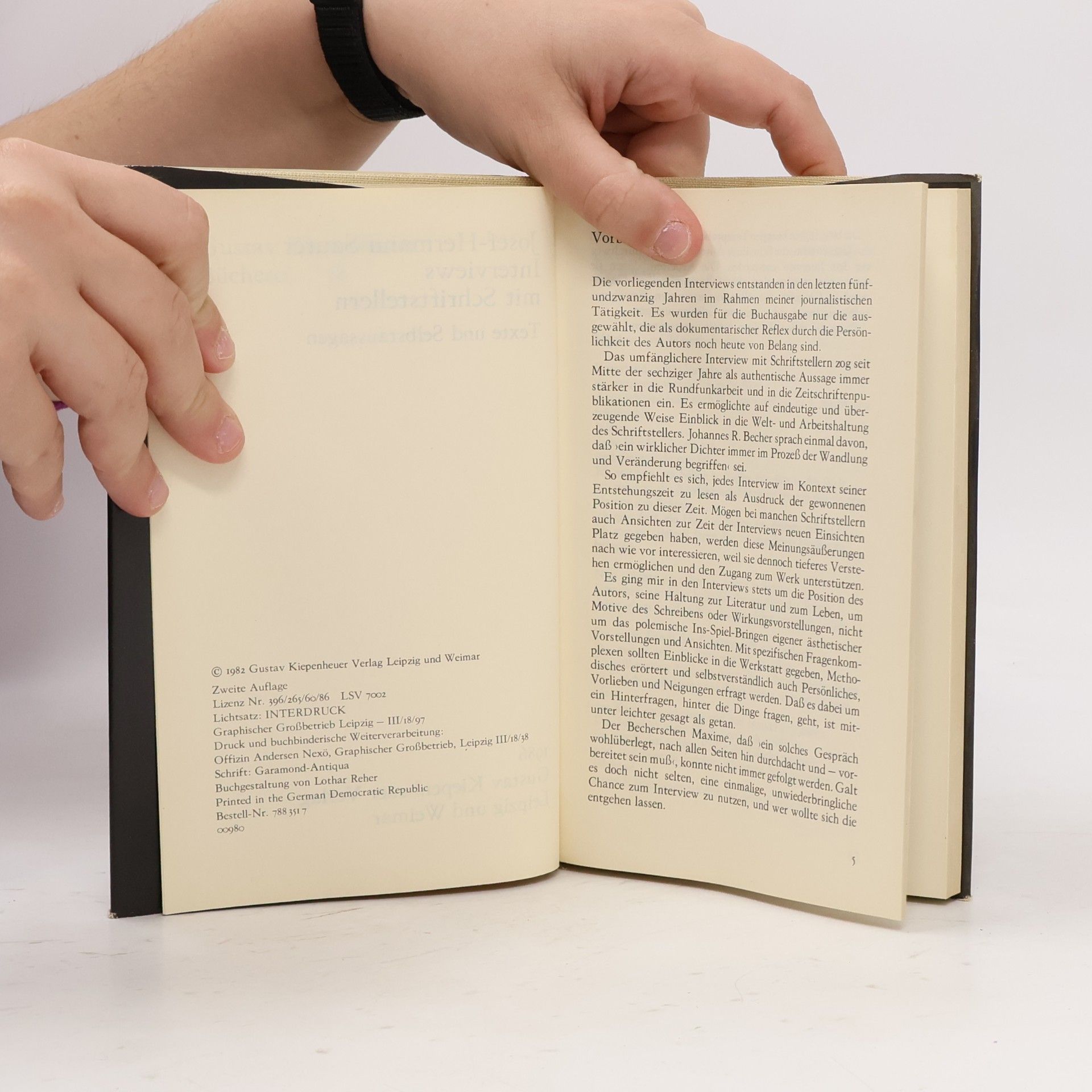 Josef-Hermann Sauter Interviews mit Schriftstellern