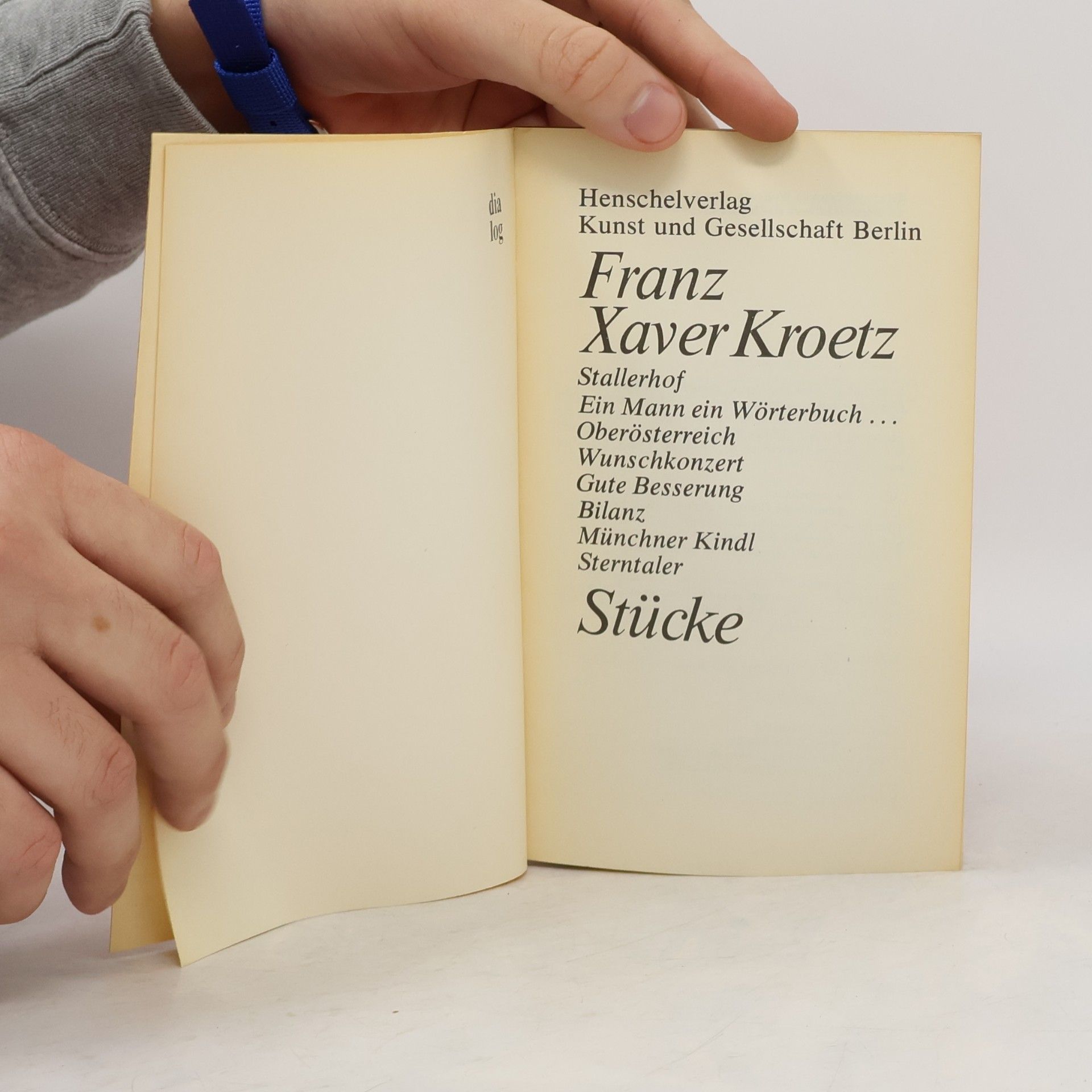 Franz Xaver Kroetz Stucke