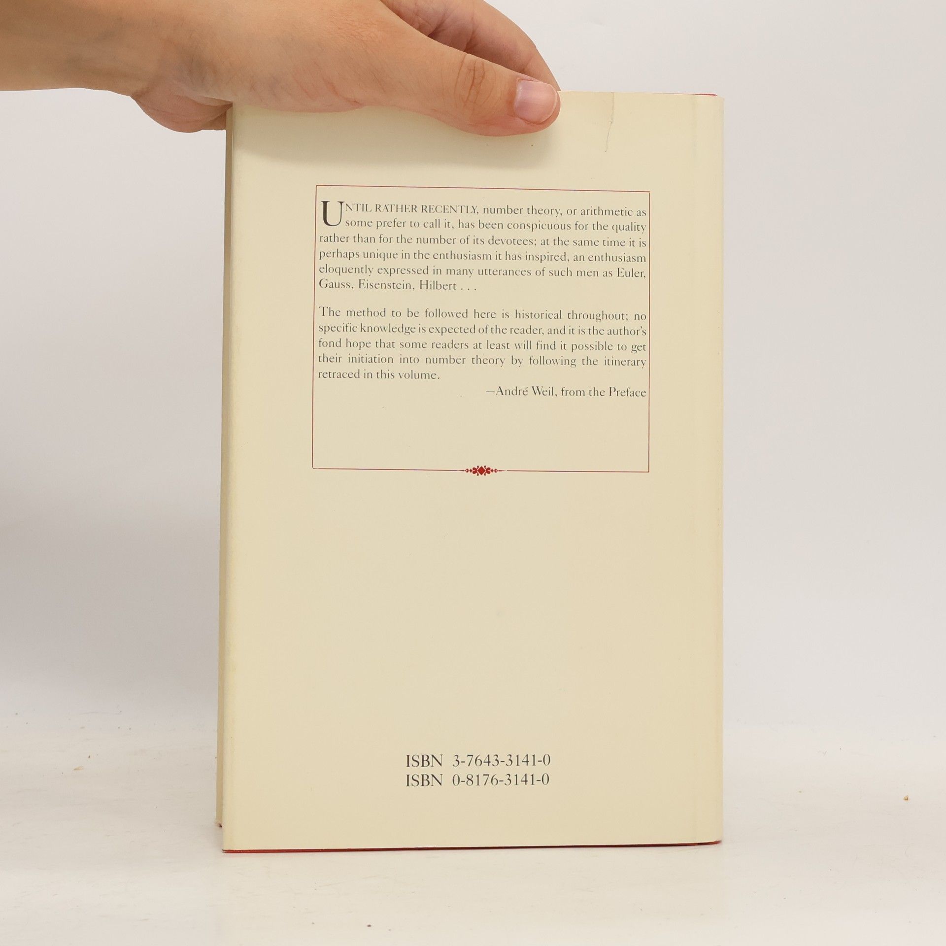 André Weil Number Theory