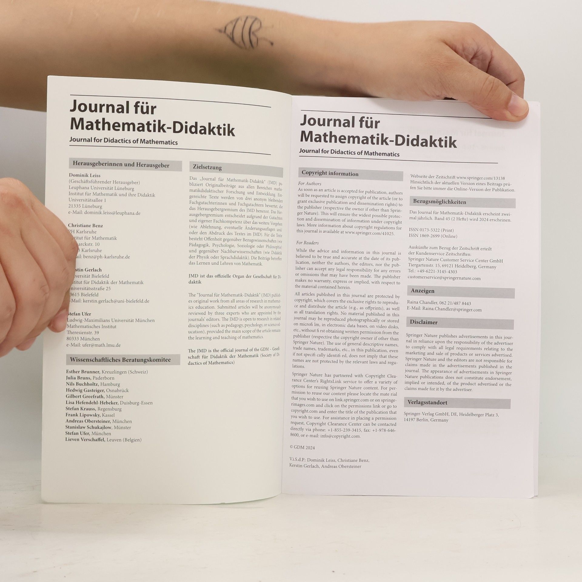 Autorenkollektiv Journal für Mathematik-Didaktik
