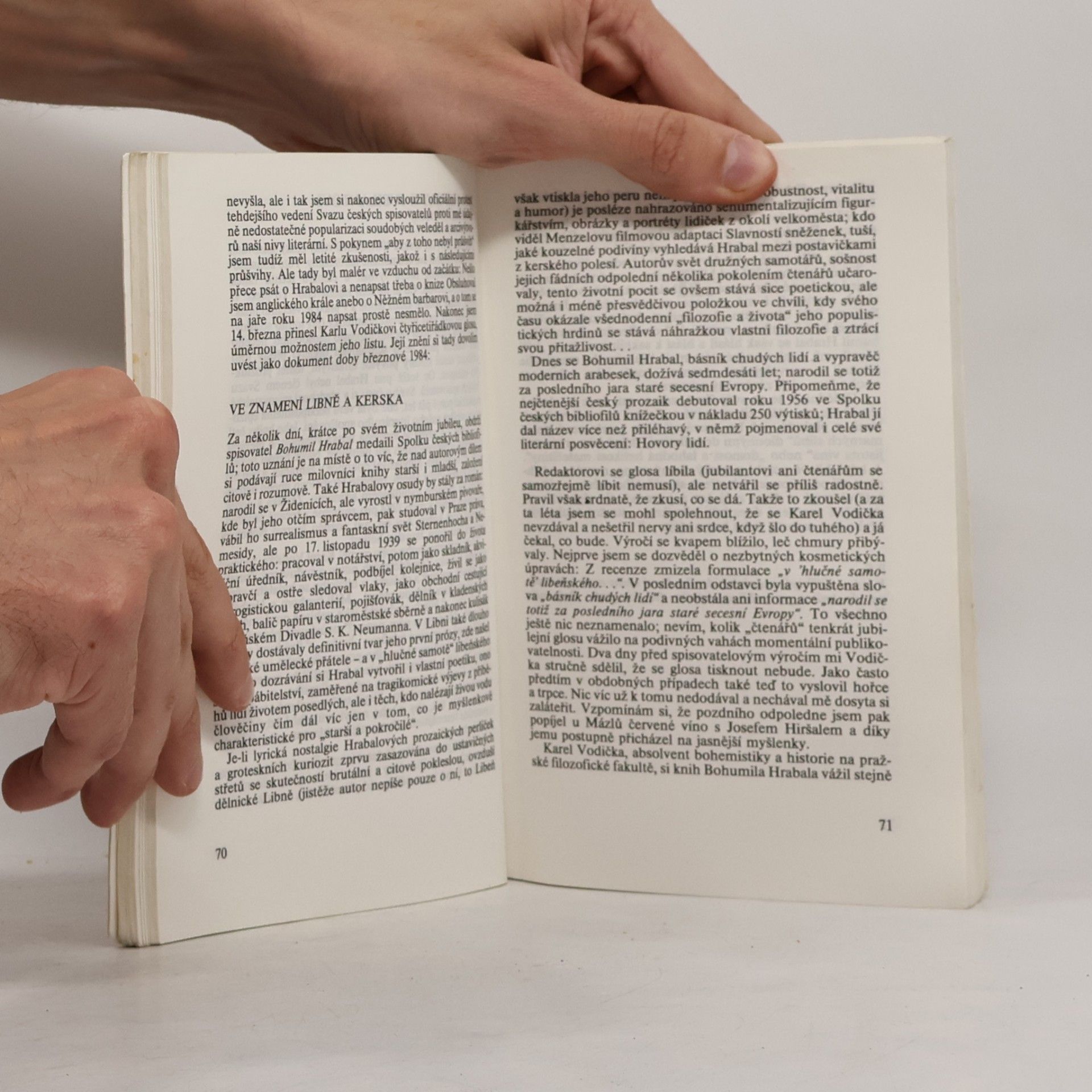 Collectif d'auteurs Hrabaliana. Sborník prací k 75. narozeninám Bohumila Hrabala