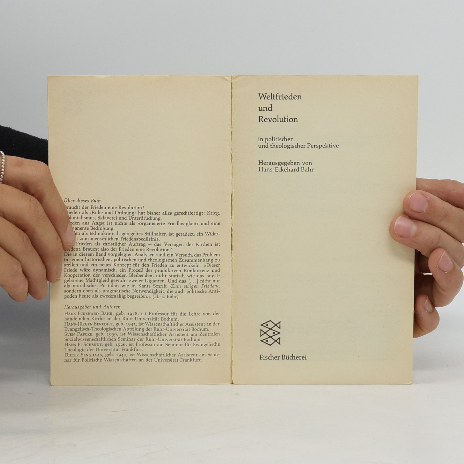 Hans-Jürgen Benedict Weltfrieden und Revolution