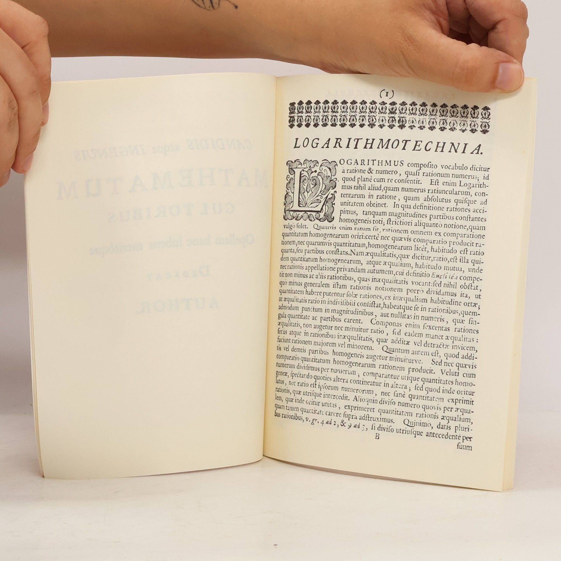 Nicolaus Mercator Logarithmotechnia
