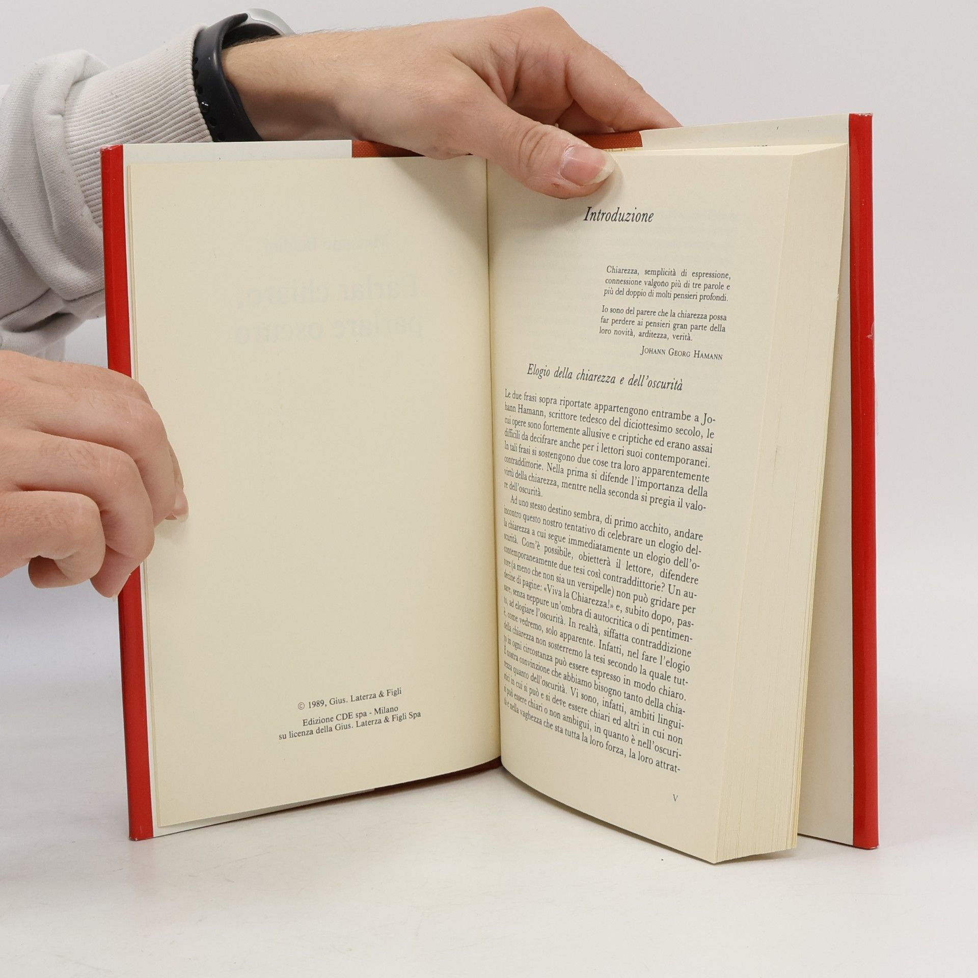 Massimo Baldini Parlar chiaro, parlare oscuro
