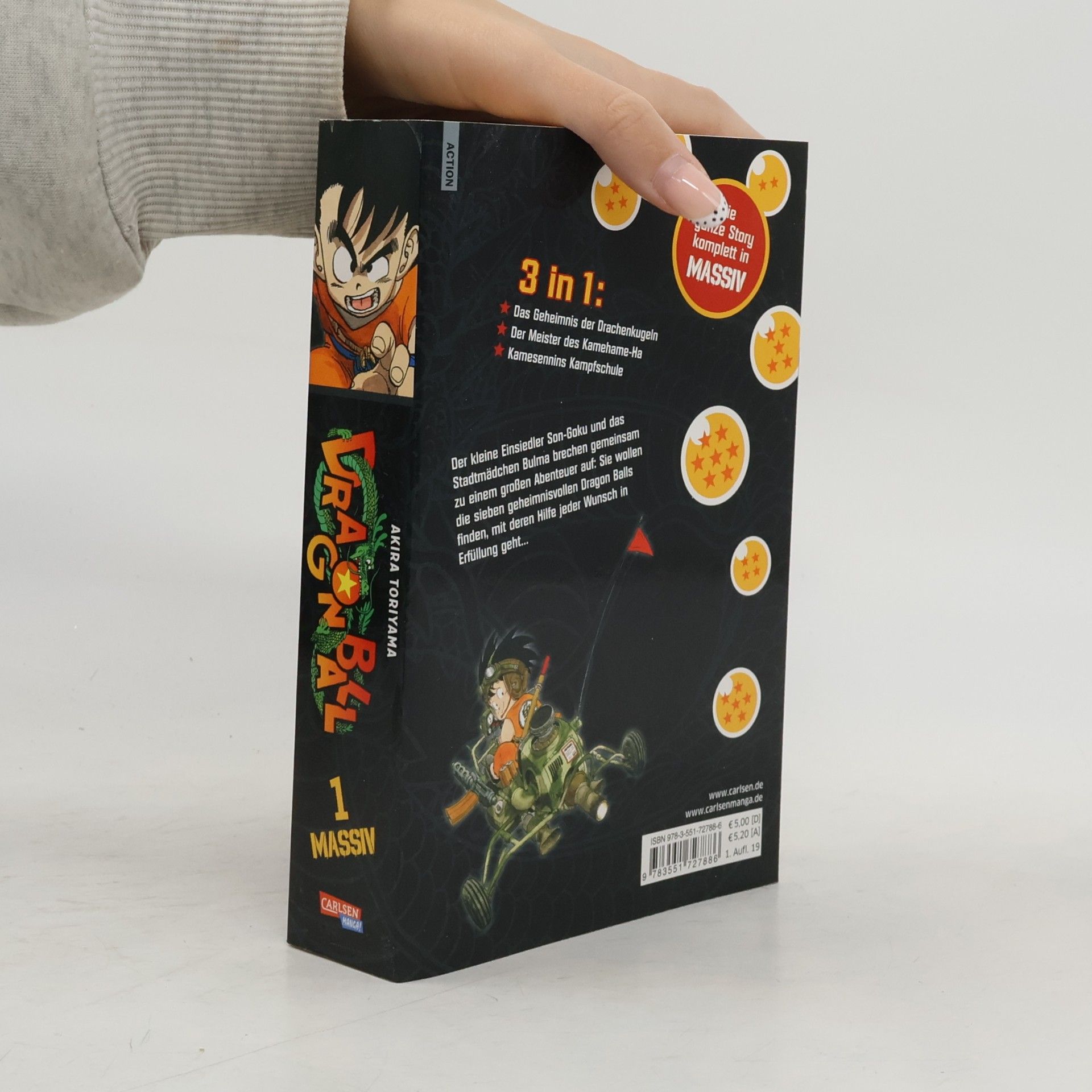 Akira Toriyama Dragon Ball Massiv 1 (3in1): Das Geheimnis der Drachenkugeln. Der Meister des Kamehame-Ha. Kamesennins Kampfschule