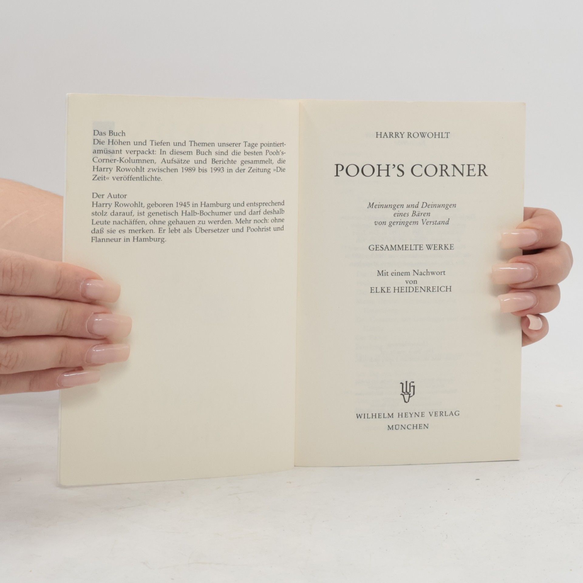 Harry Rowohlt Pooh's corner 1