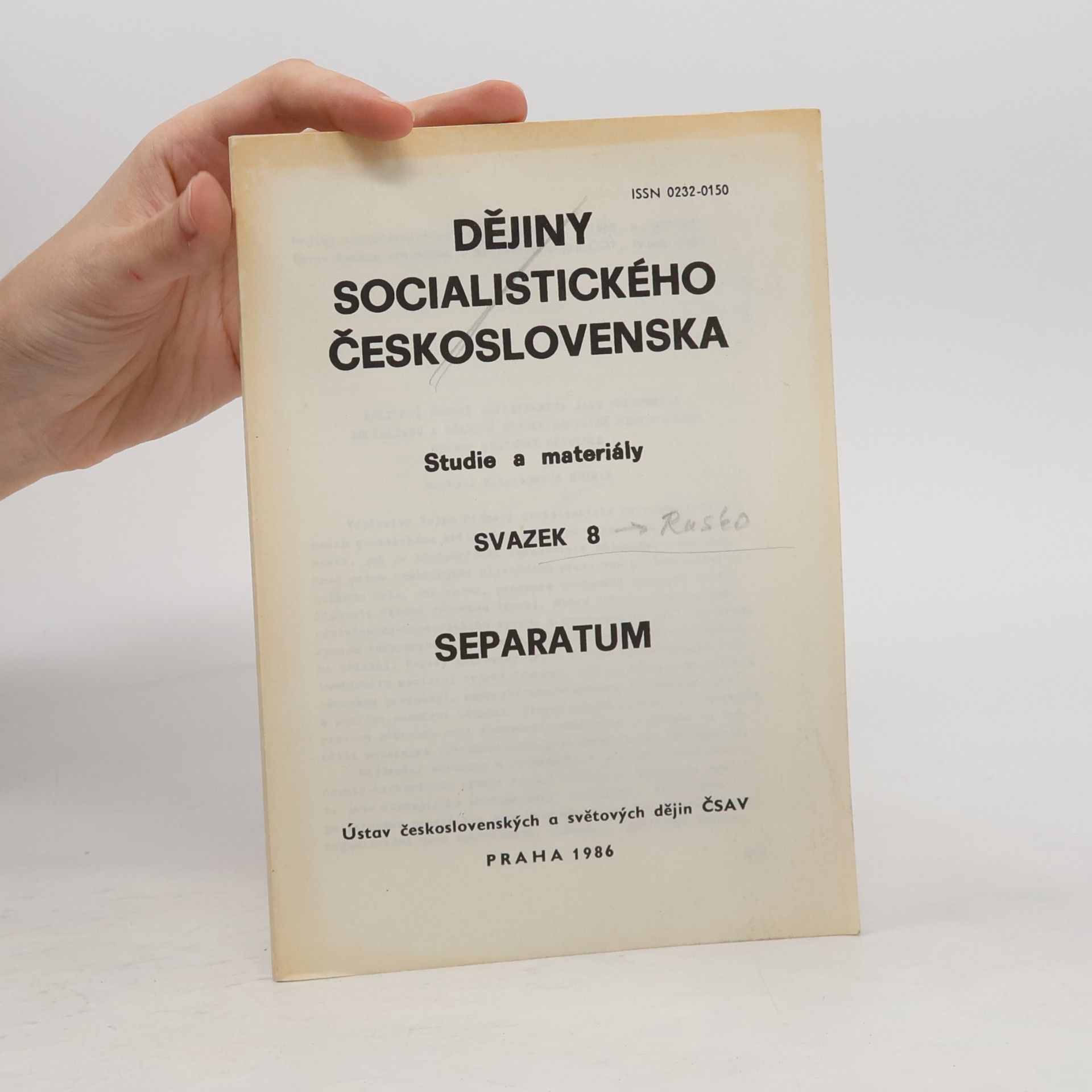 kolektiv Dějiny Socialistického Československa