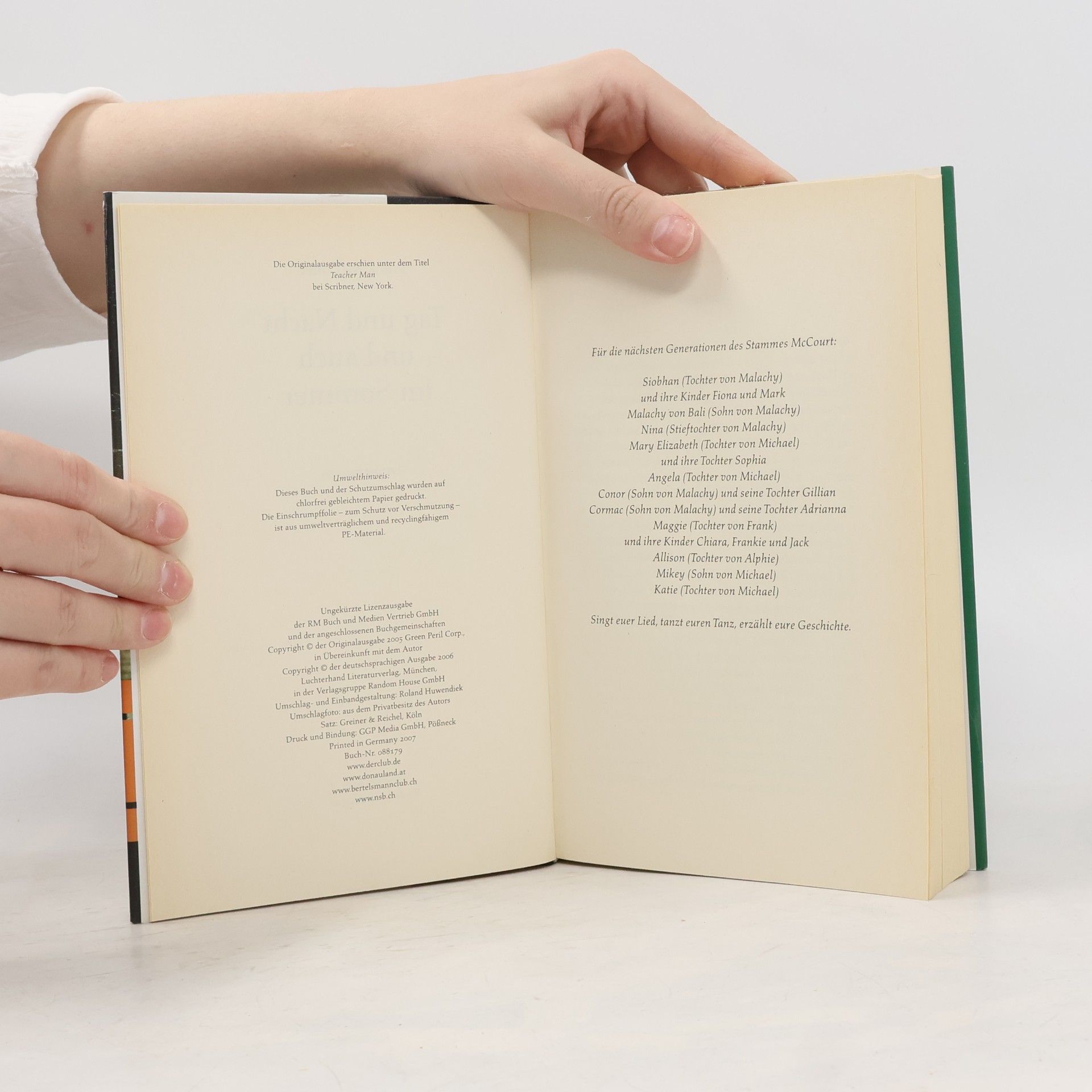 Frank McCourt Tag und Nacht und auch im Sommer