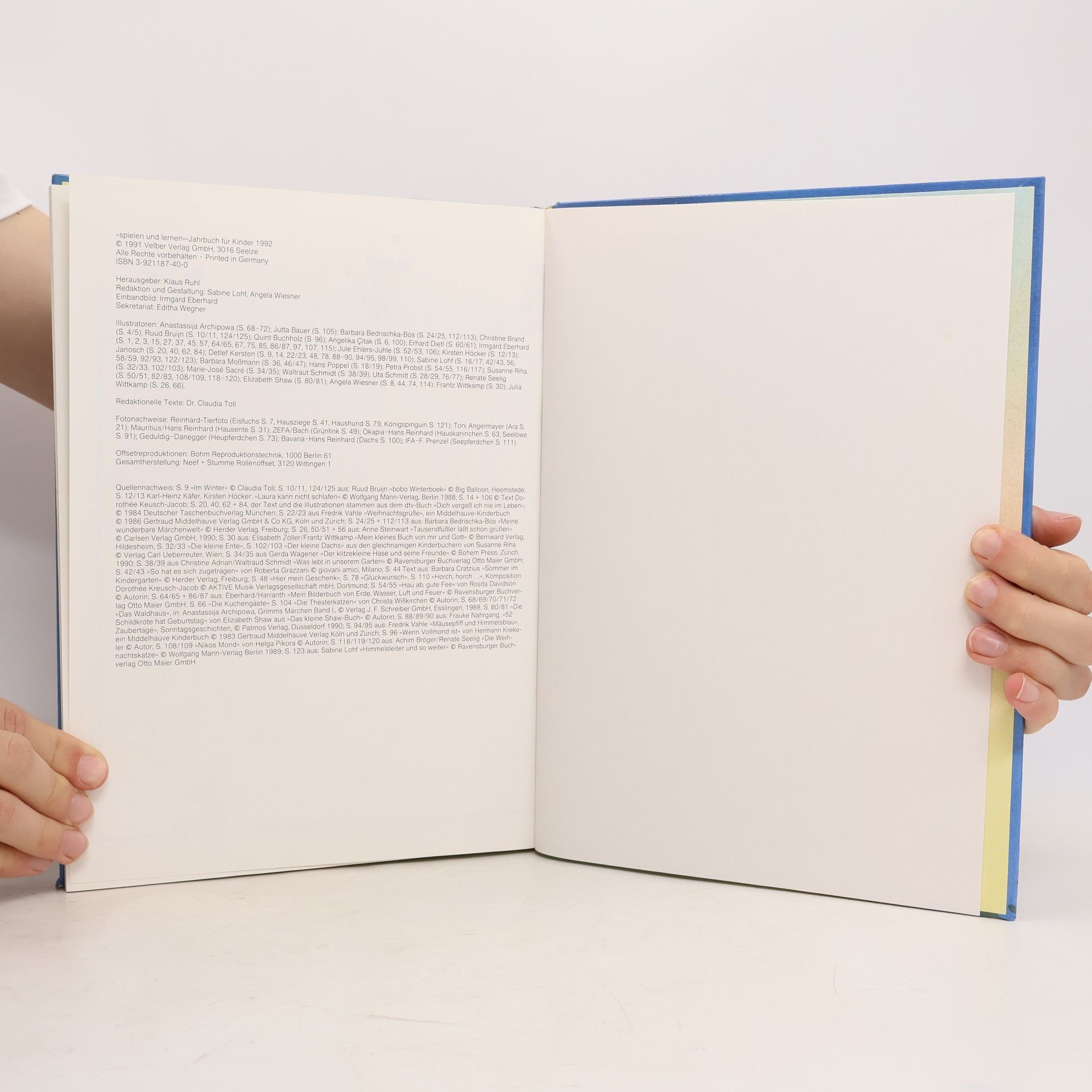 Various authors Jahrbuch für Kinder 1992