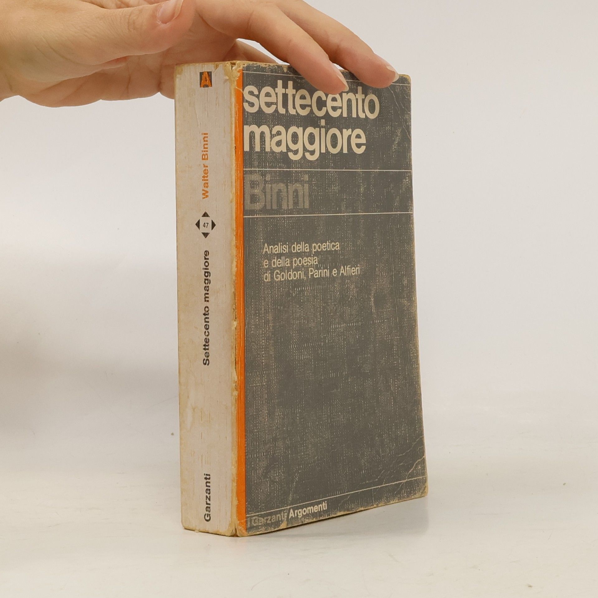 Walter Binni Settecento maggiore