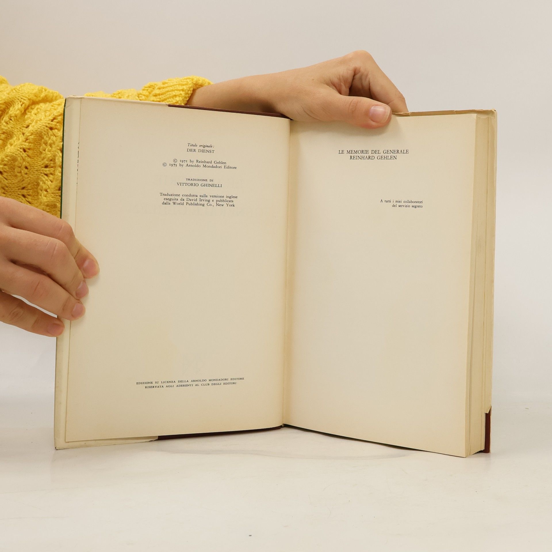 Reinhard Gehlen Memoire del generale