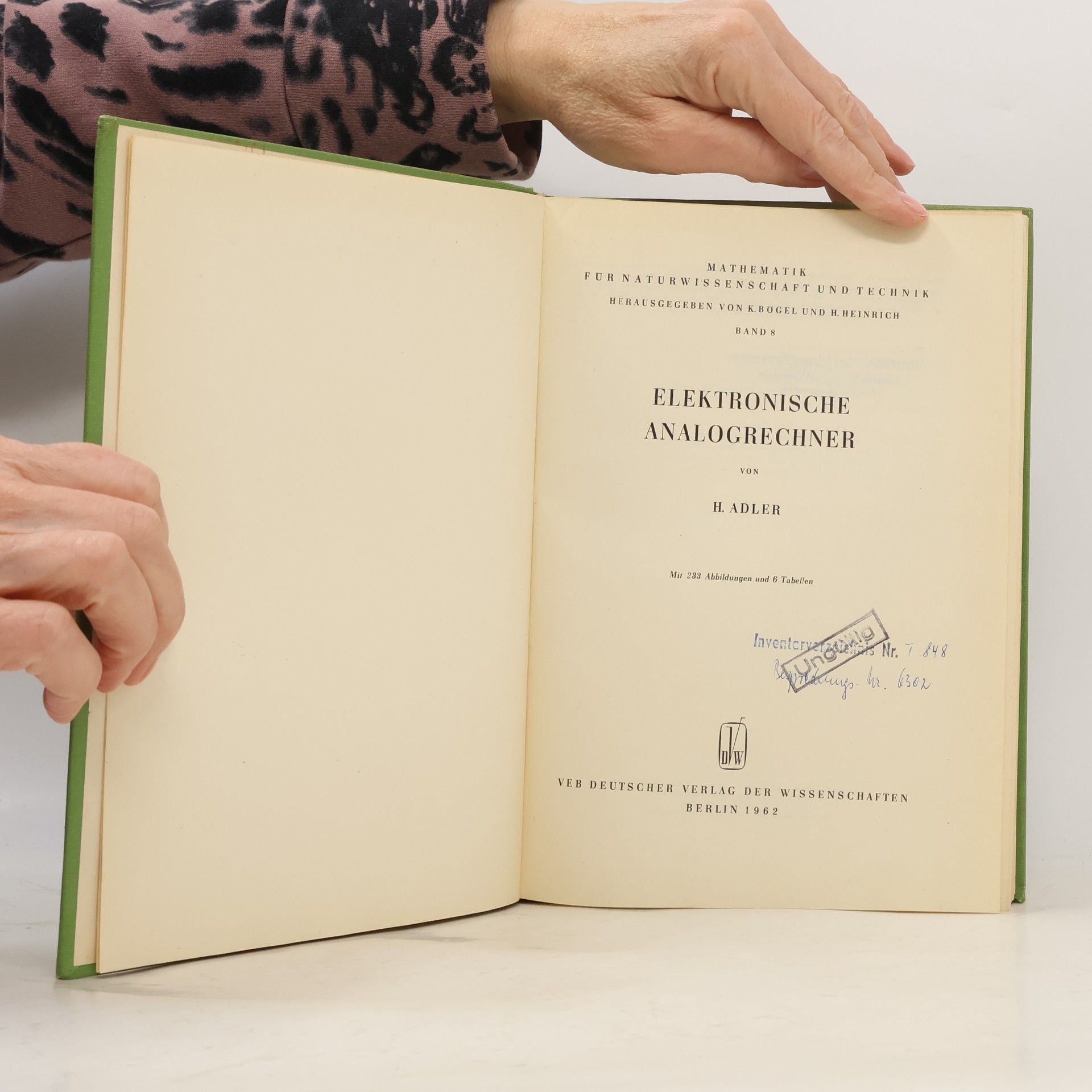 H. Adler Elektronische Analogrechner