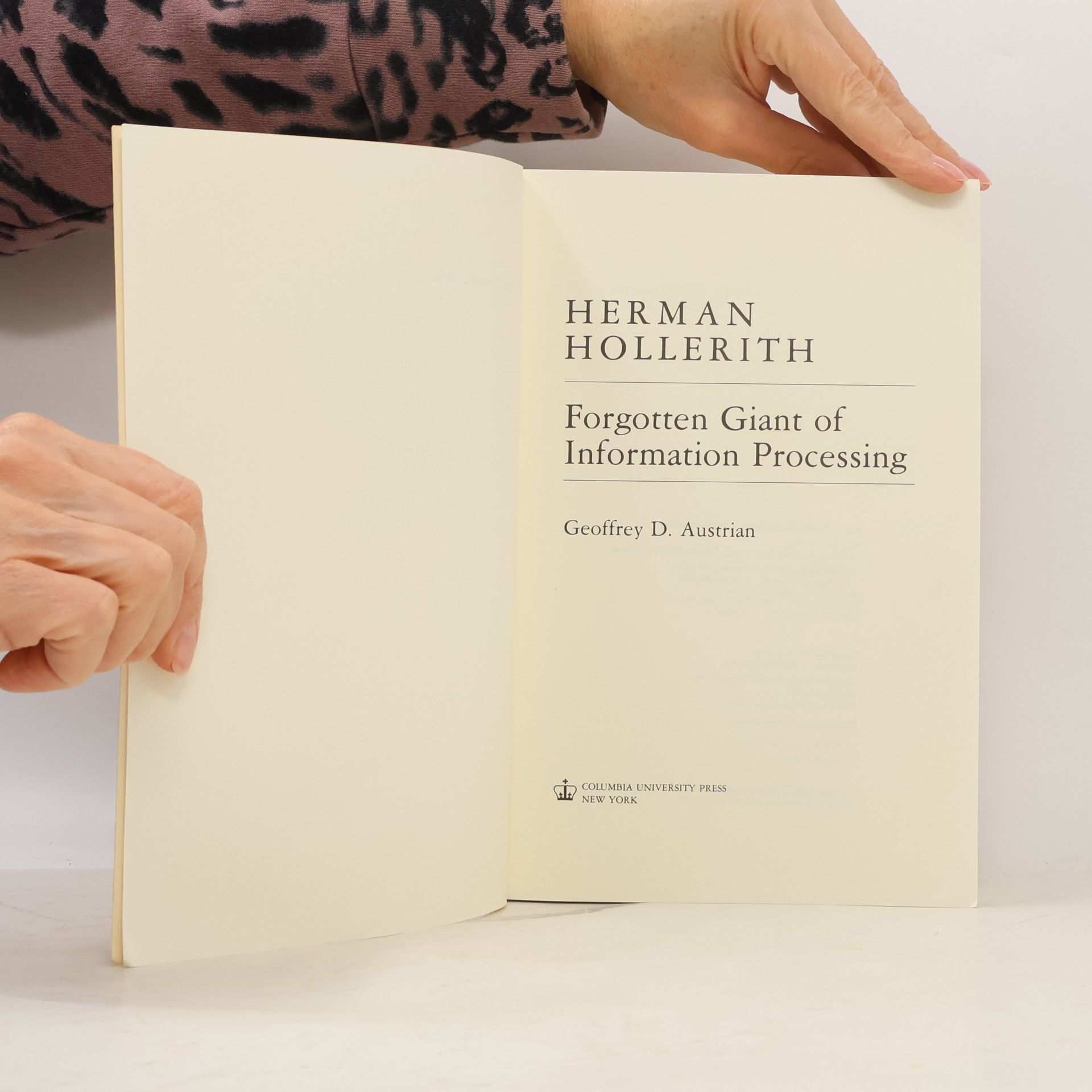 Geoffrey D. Austrian Herman Hollerith
