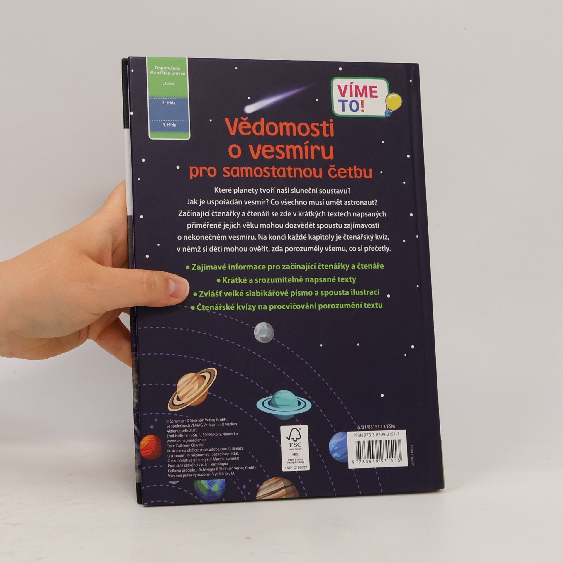 AA.VV. Učím se číst. Planety, hvězdy, astronautika