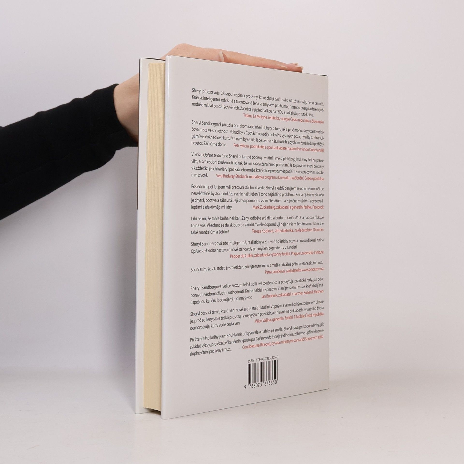 Sheryl Sandberg Opřete se do toho. Ženy, práce a vůle uspět