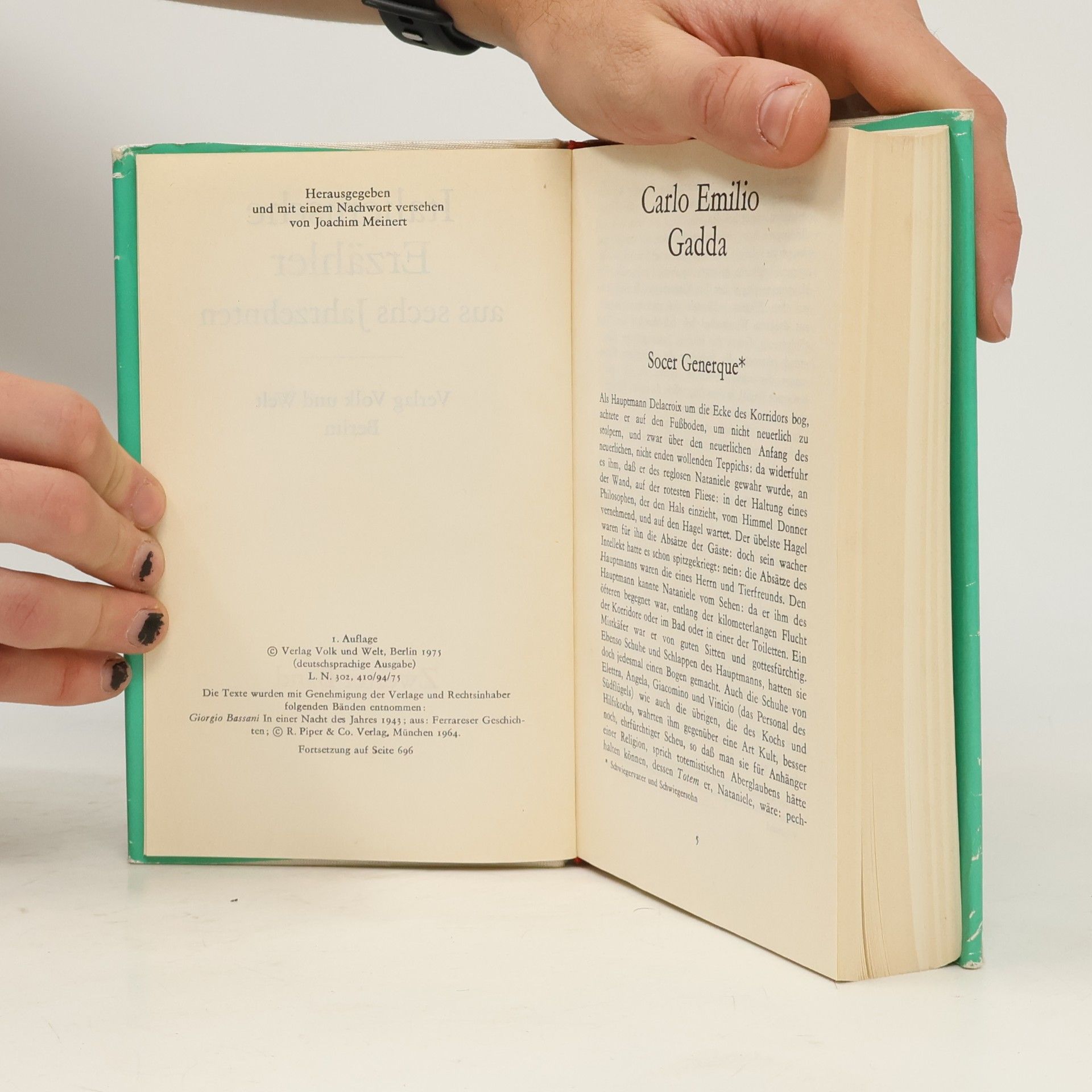 Various authors Italienische Erzähler aus sechs Jahrzehnten 2