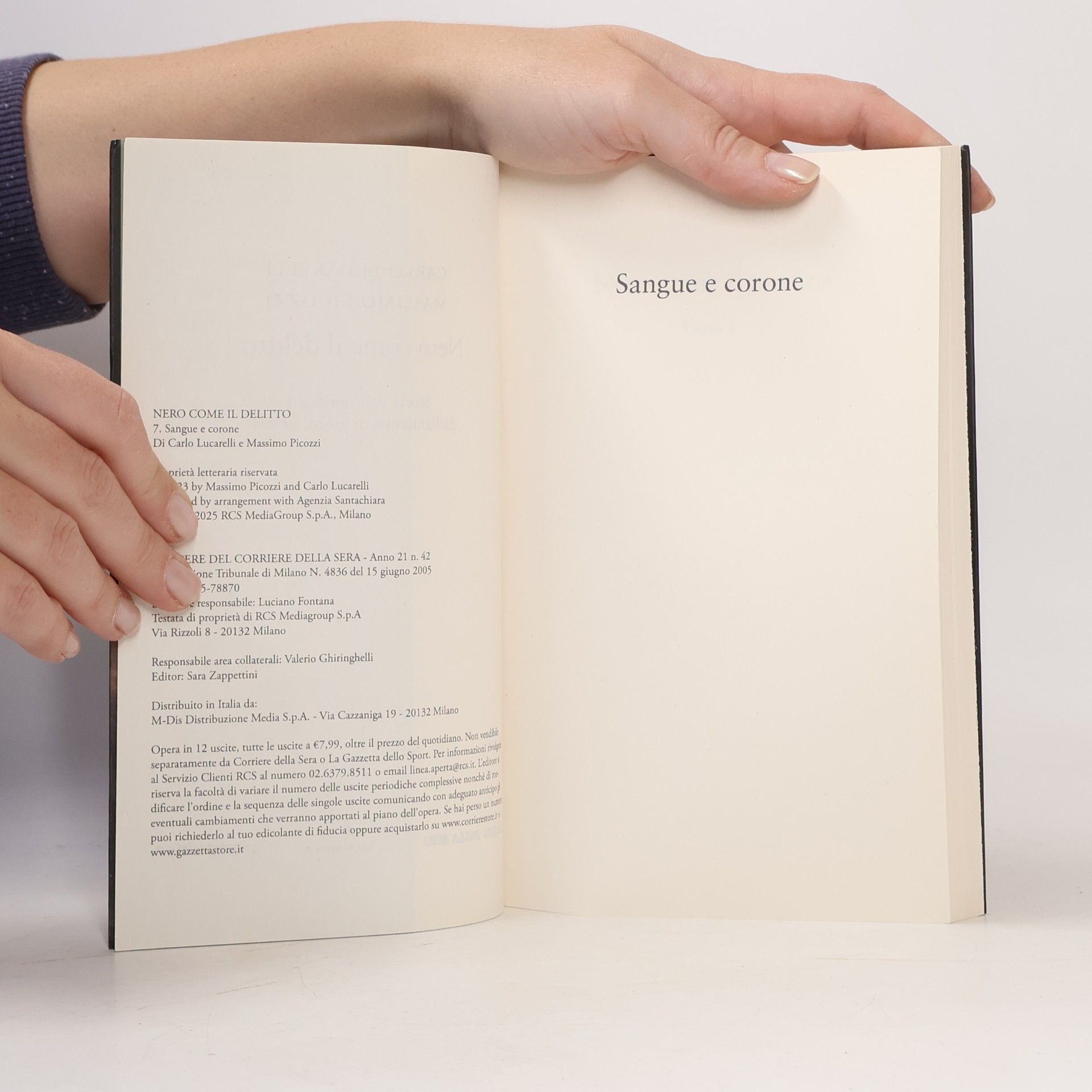 Carlo Lucarelli Sangue E Corone