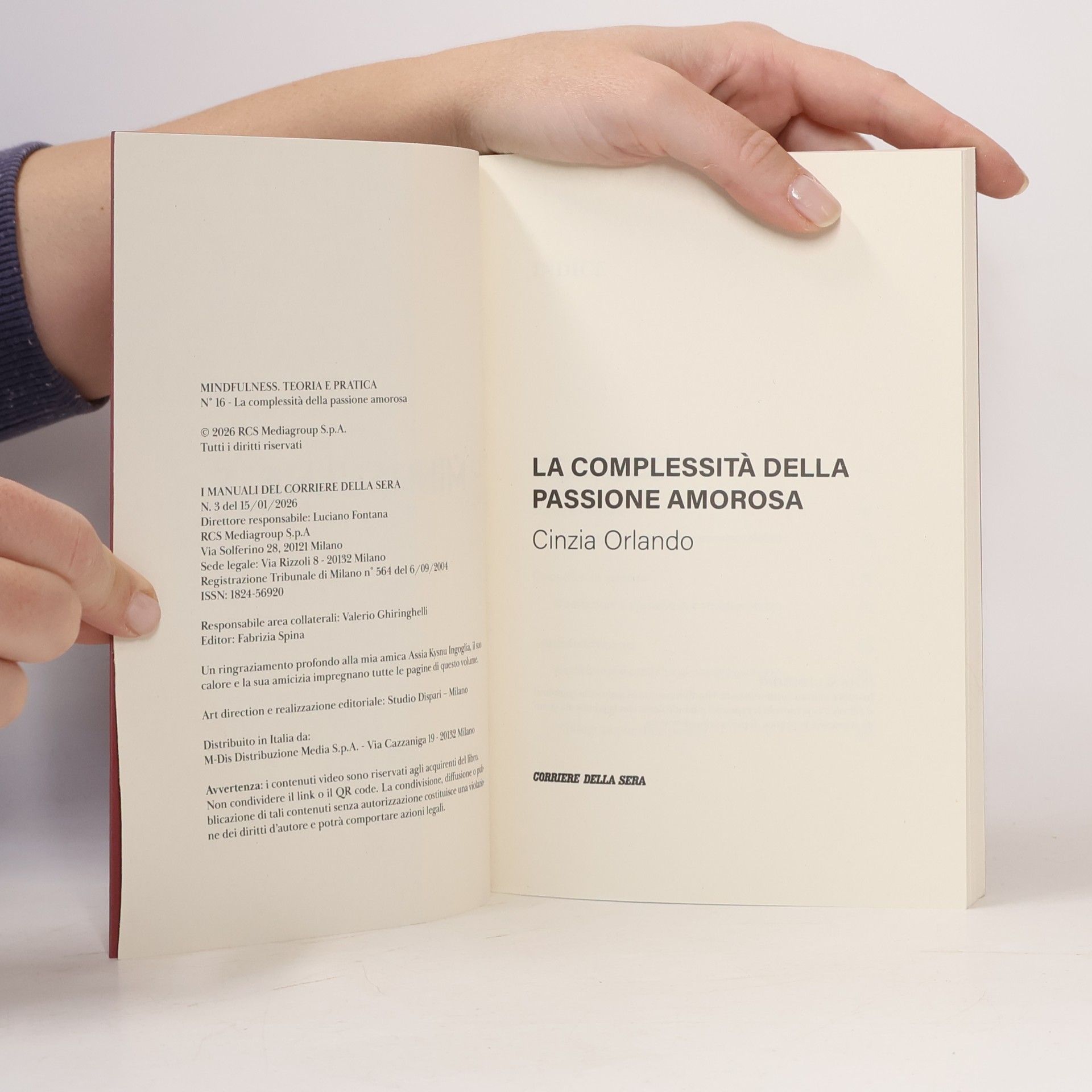 Cinzia Orlando Mindfulness 16. Teoria e pratica. La complessità della passione amorosa