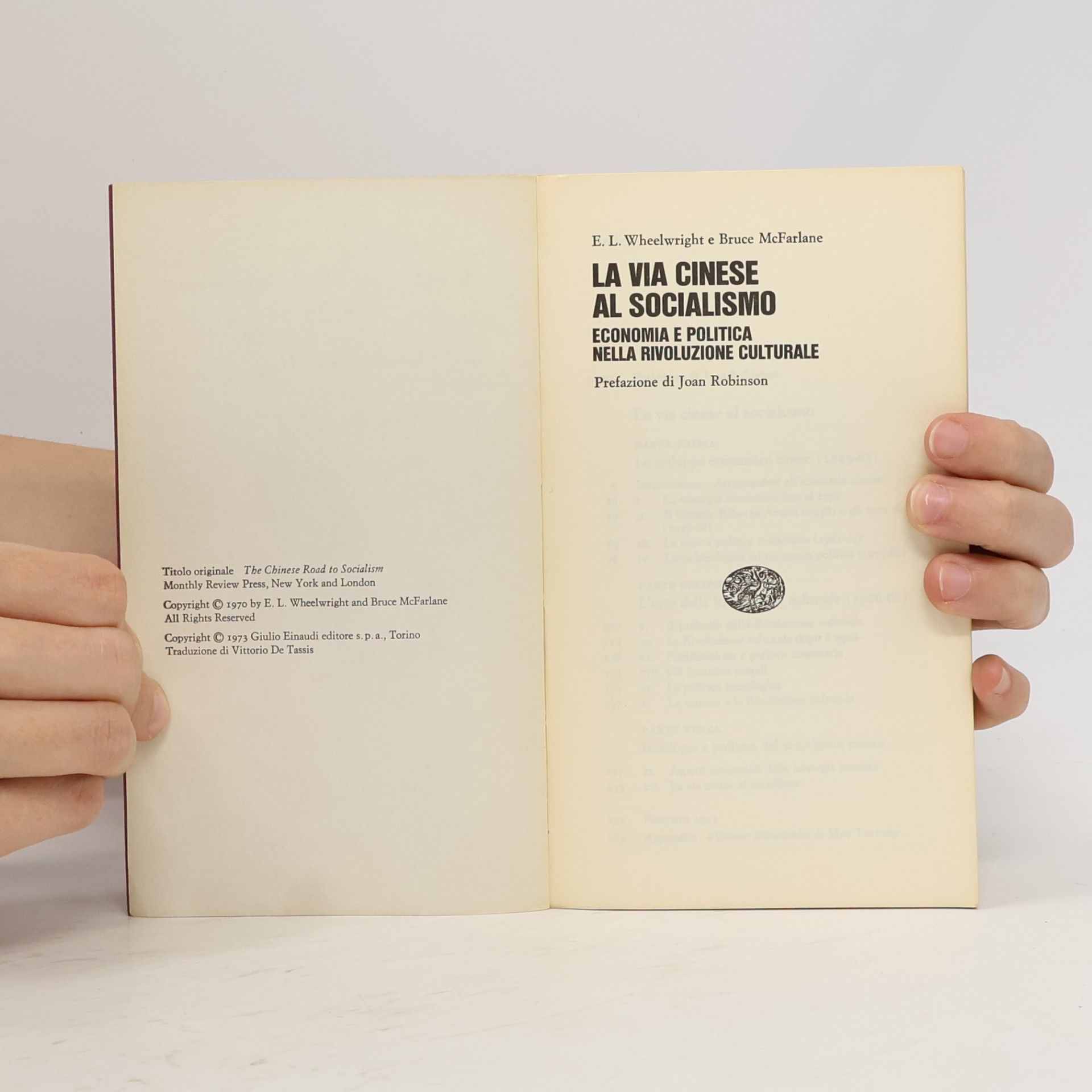E. L. Wheelwright La via cinese al socialismo: Economia e politica nella Rivoluzione Culturale
