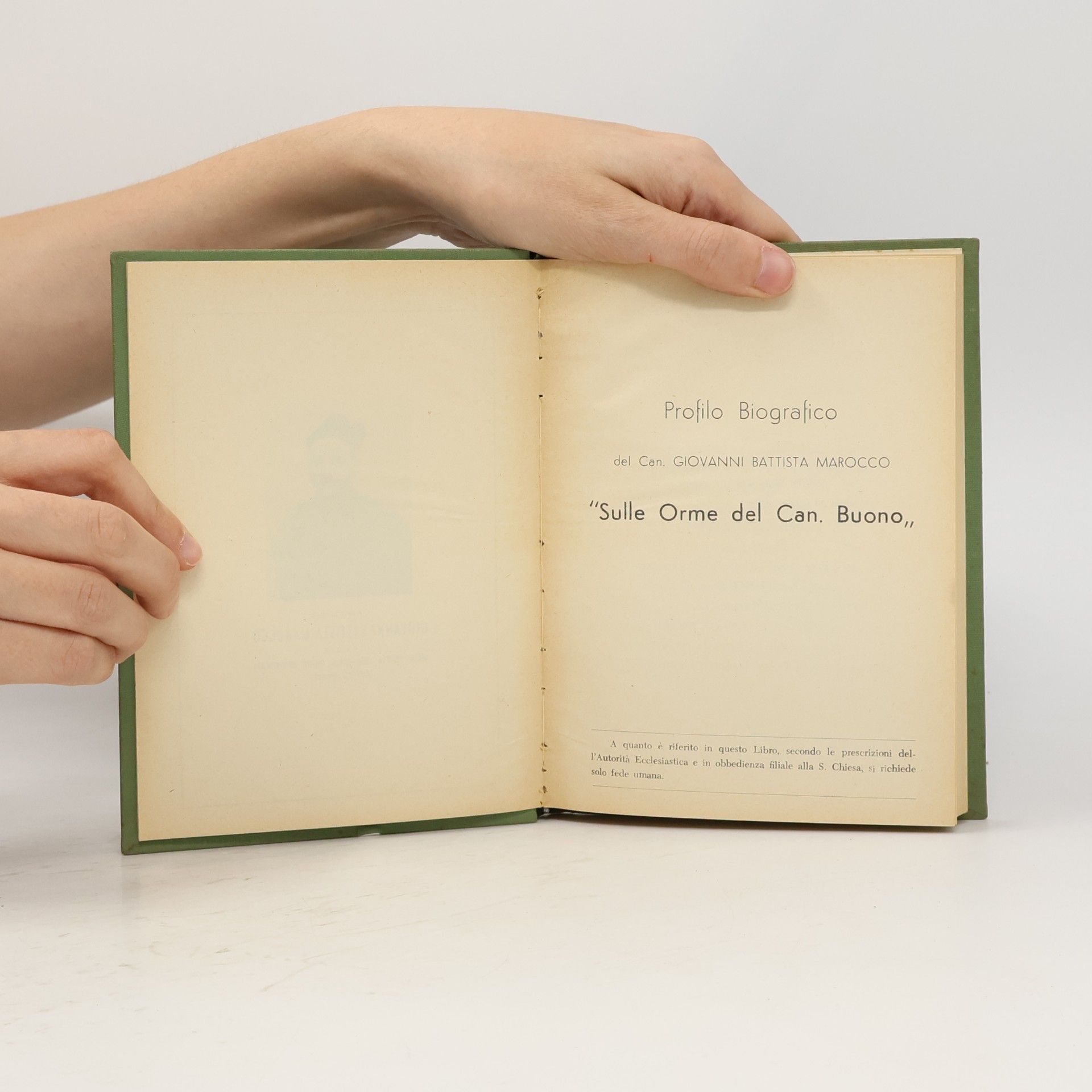 kolektiv Profilo Biografico del Can. Giovanni Battista Marocco – „Sulle Orme del Can. Buono“