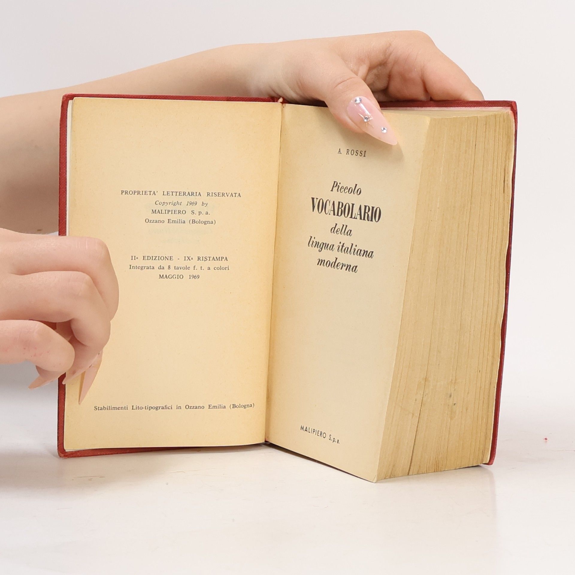 A. Rossi Piccolo vocabolario della lingua italiana moderna