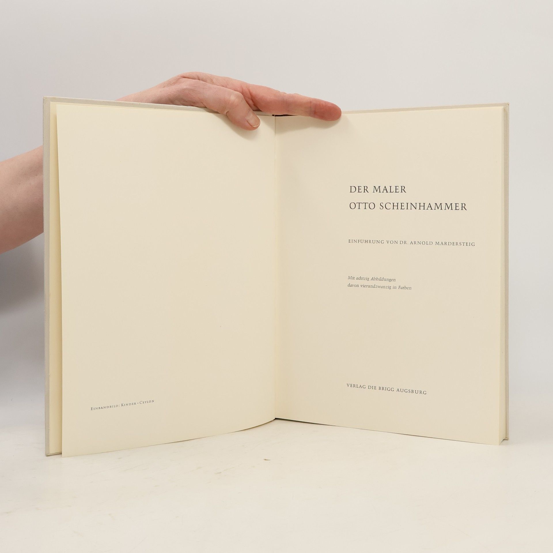 Arnold Mardersteig Der Maler Otto Scheinhammer