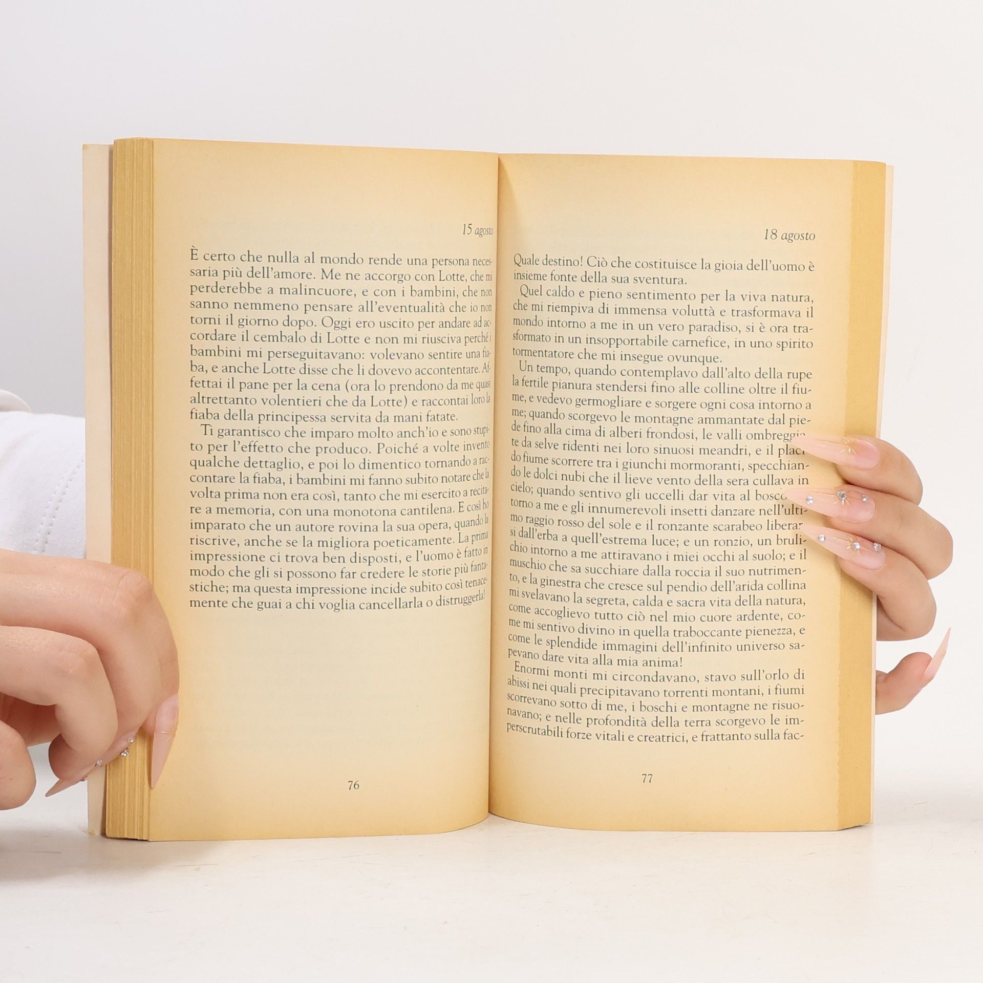 J. W. Goethe I dolori del Giovane Werther