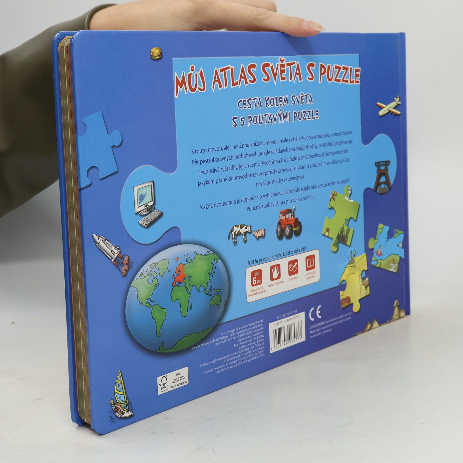 Kolektív autorov Můj atlas světa s puzzle