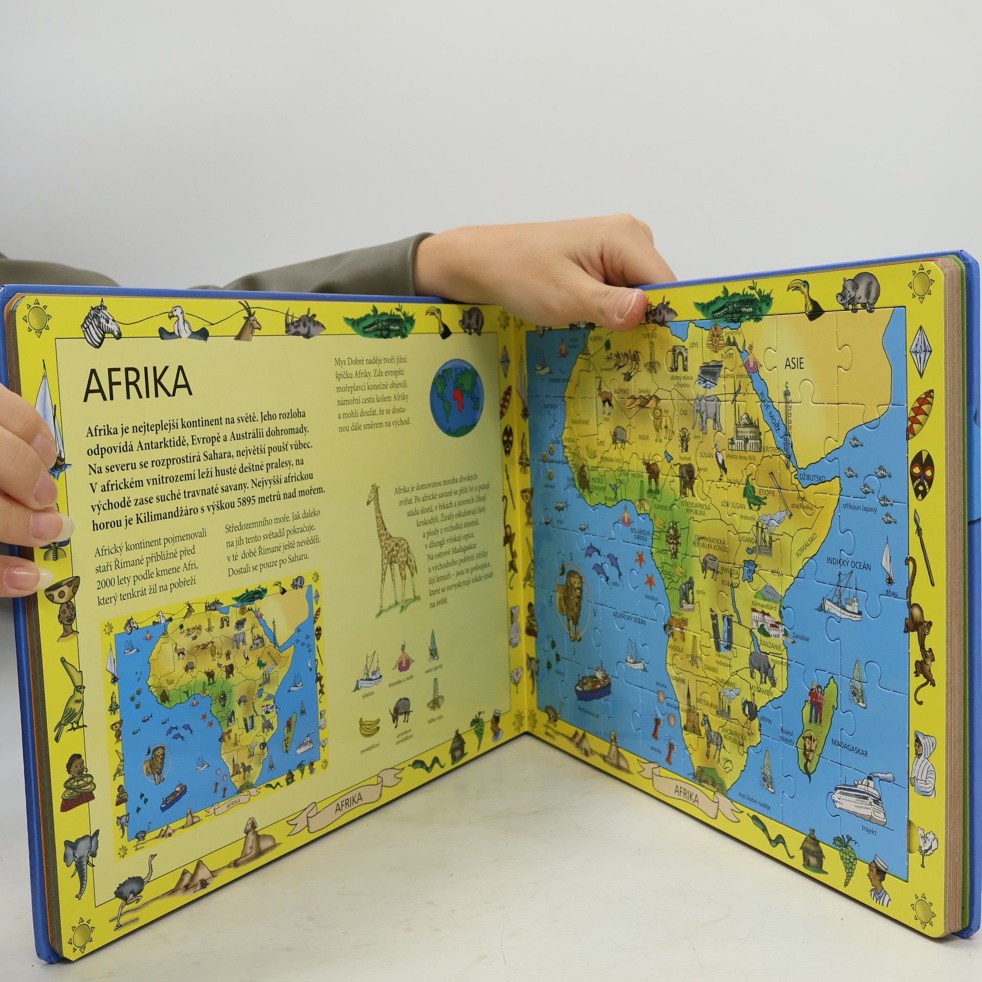 Kolektív autorov Můj atlas světa s puzzle