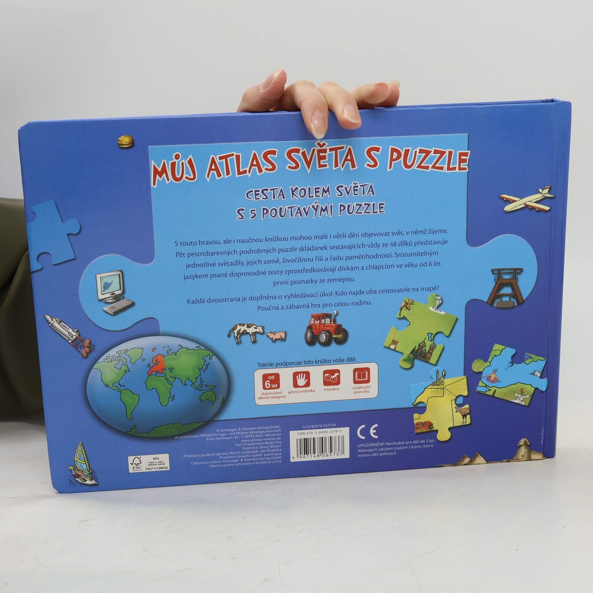 Kolektív autorov Můj atlas světa s puzzle