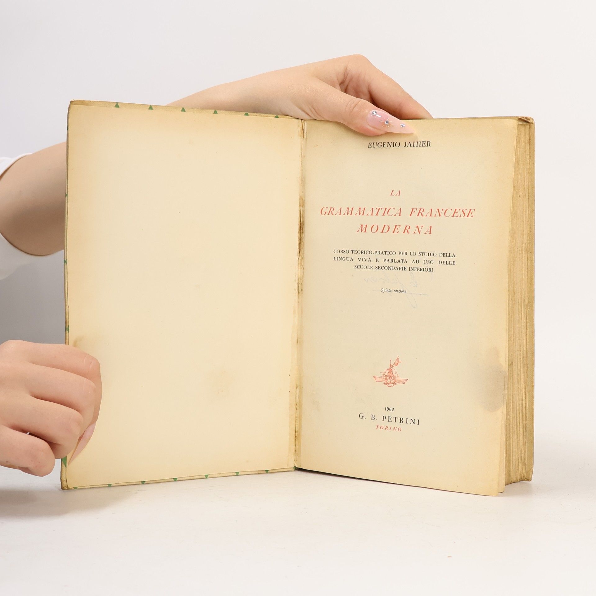 E. Jahier La grammatica francese moderna