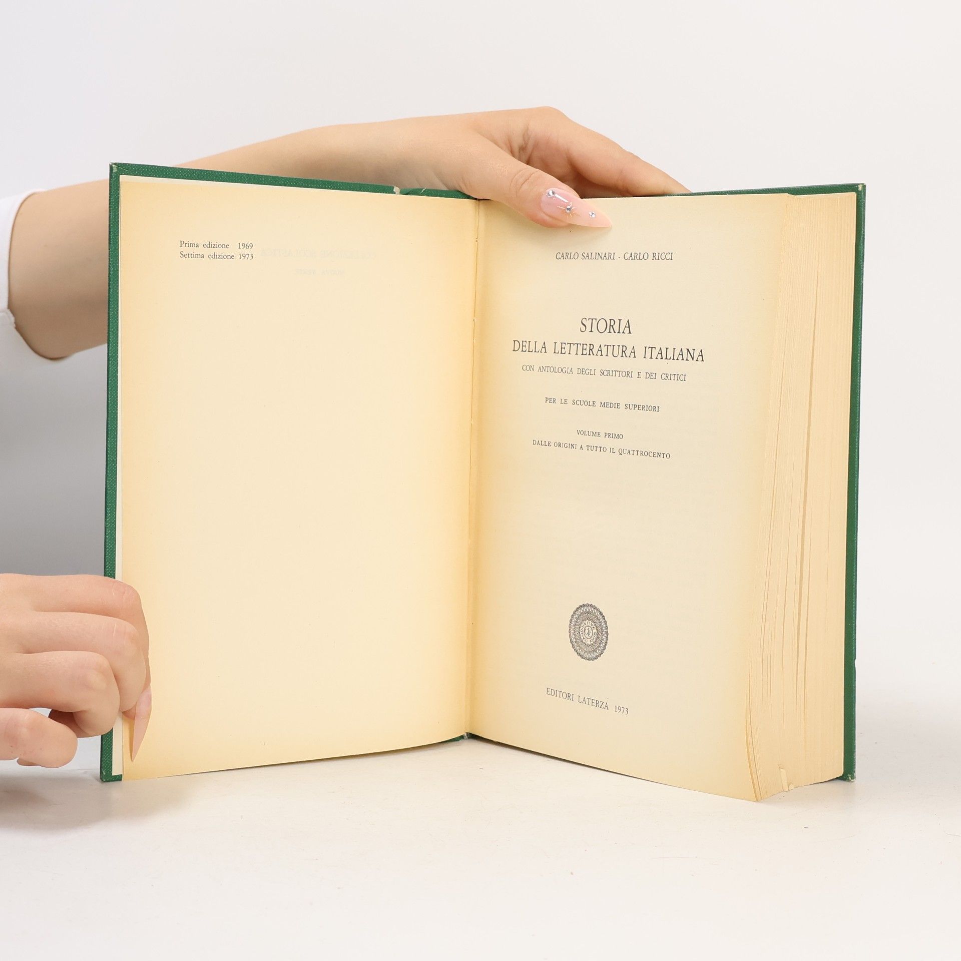 C. Salinari Storia della letteratura italiana 1