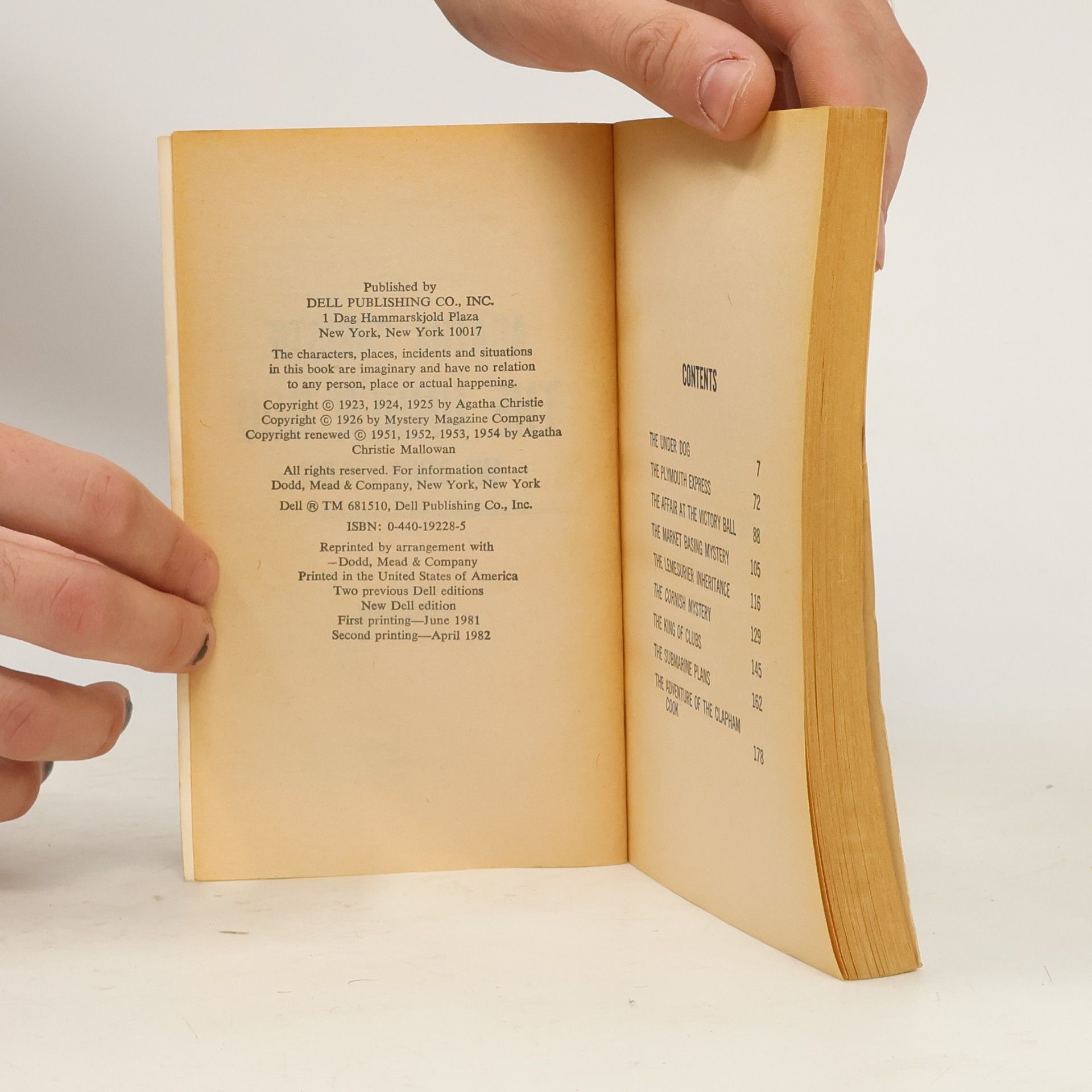 Agatha Christie The Under Dog and Other Stories
