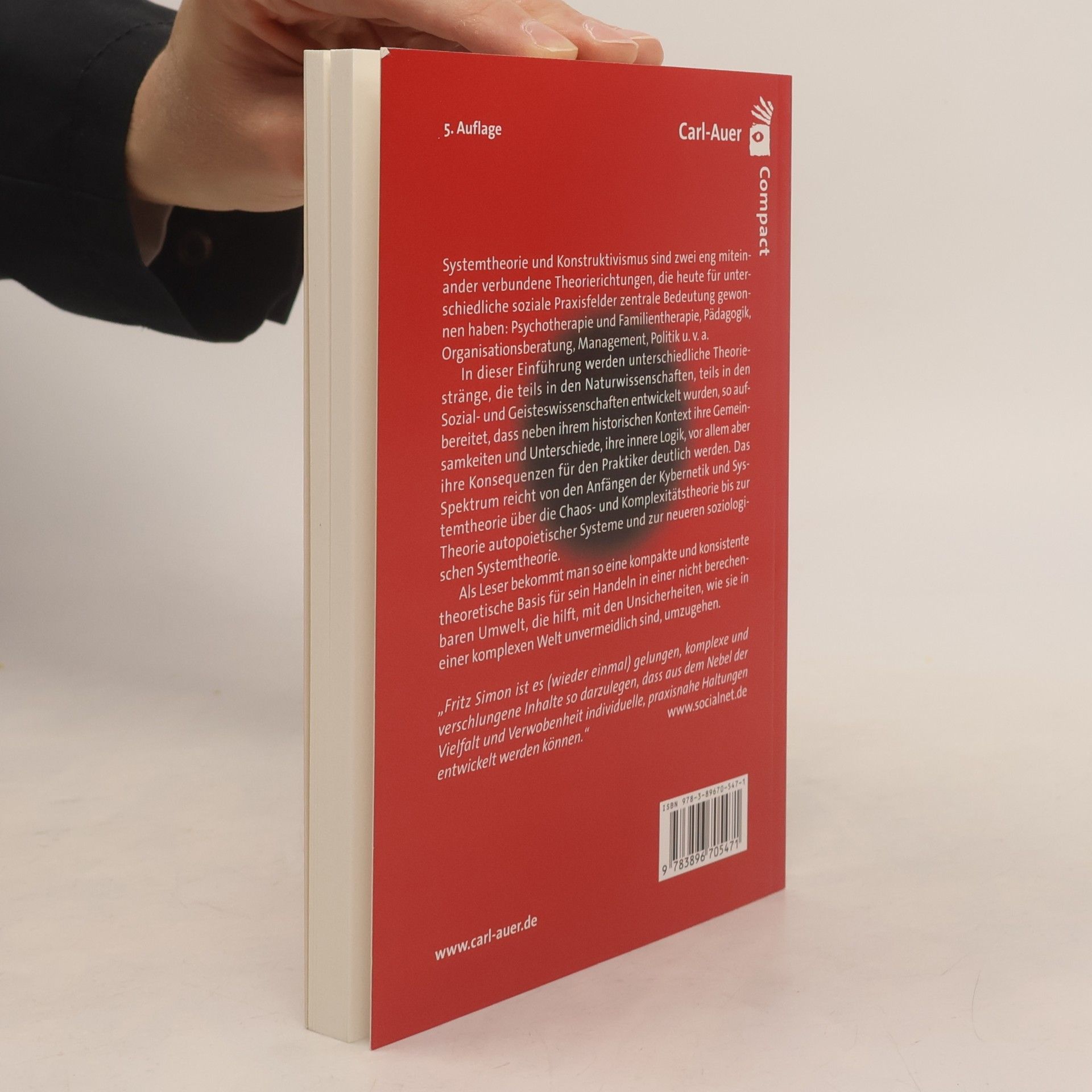 Fritz B. Simon Einführung in Systemtheorie und Konstruktivismus