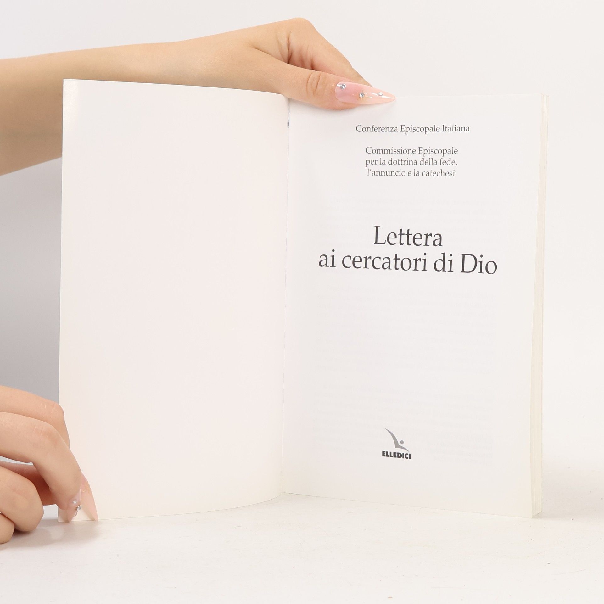 Conferenza Episcopale Italiana Documenti CEI - 120: Lettera ai cercatori di Dio